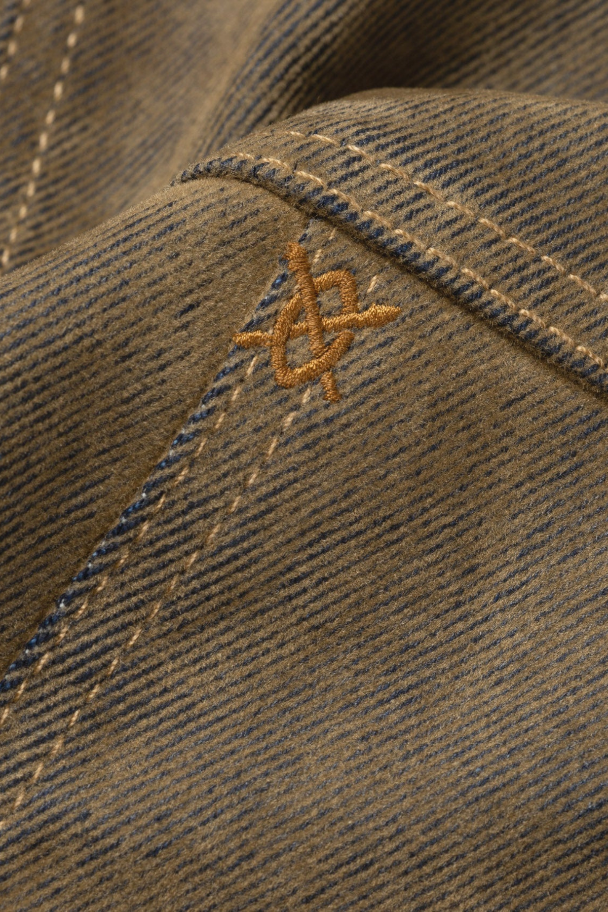 VELVET SHIELD DENIM JACKET - BRUIN