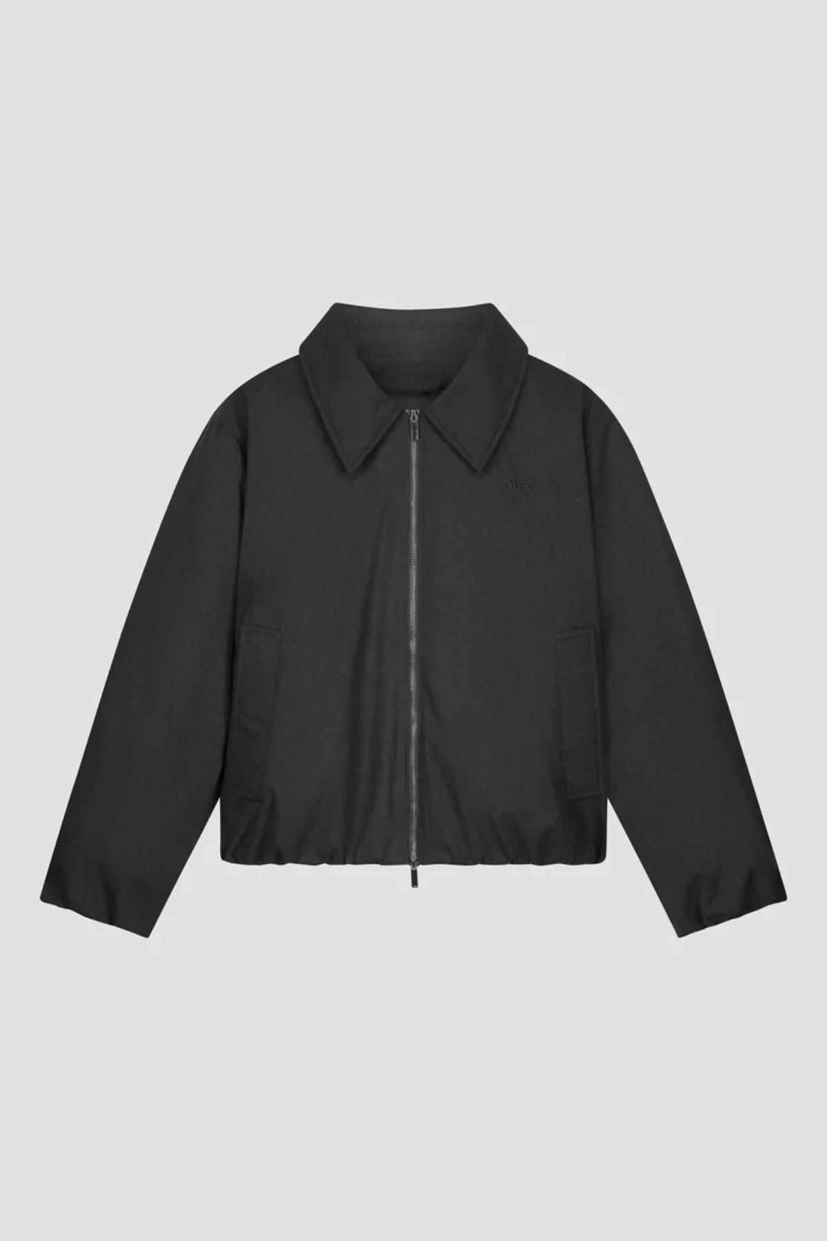 PEACHED PADDED JACKET - CHARCOAL