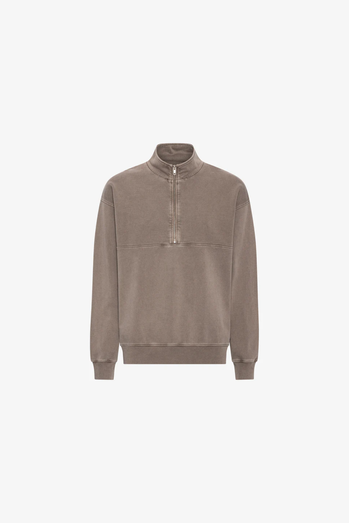 ORGANIC QUARTER ZIP - FADED KHAKI