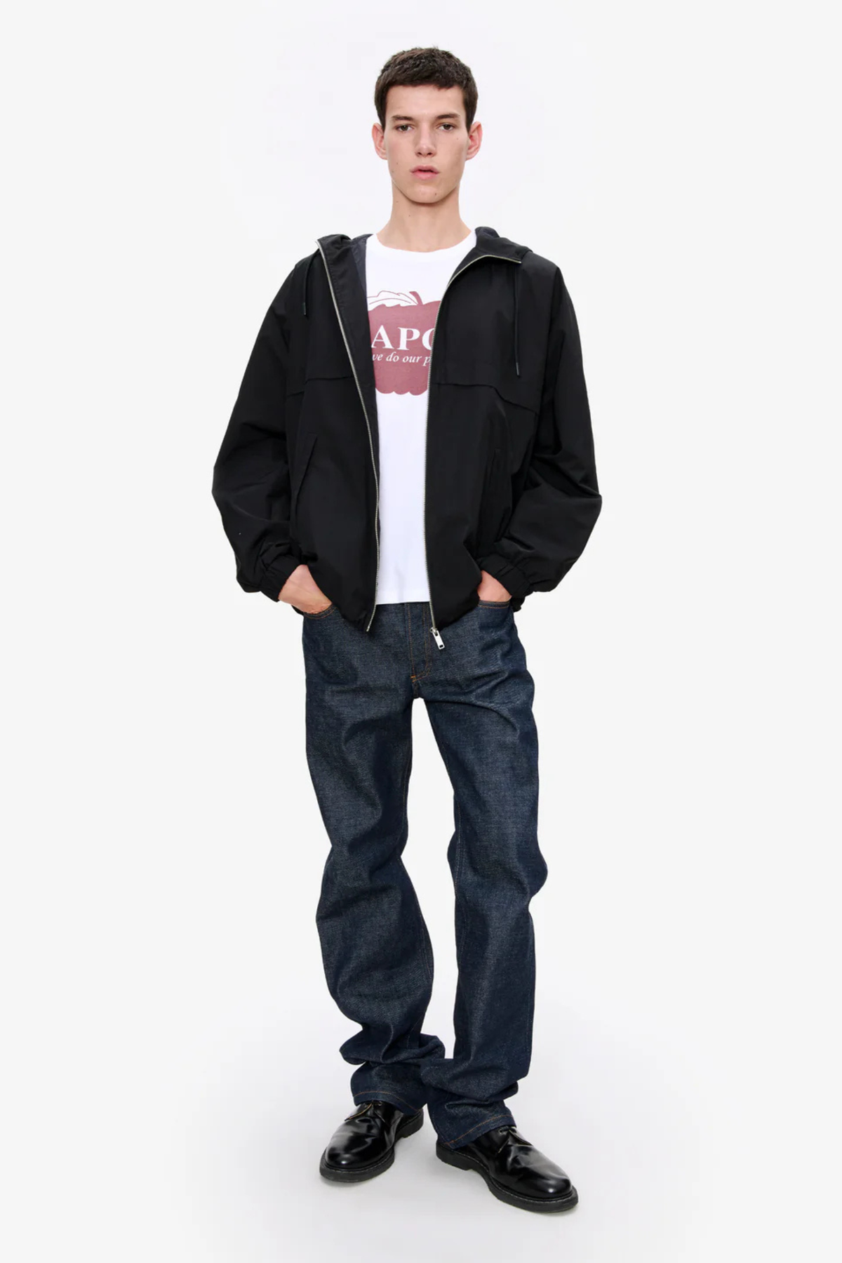 IGGY WINDBREAKER JACKET - BLACK