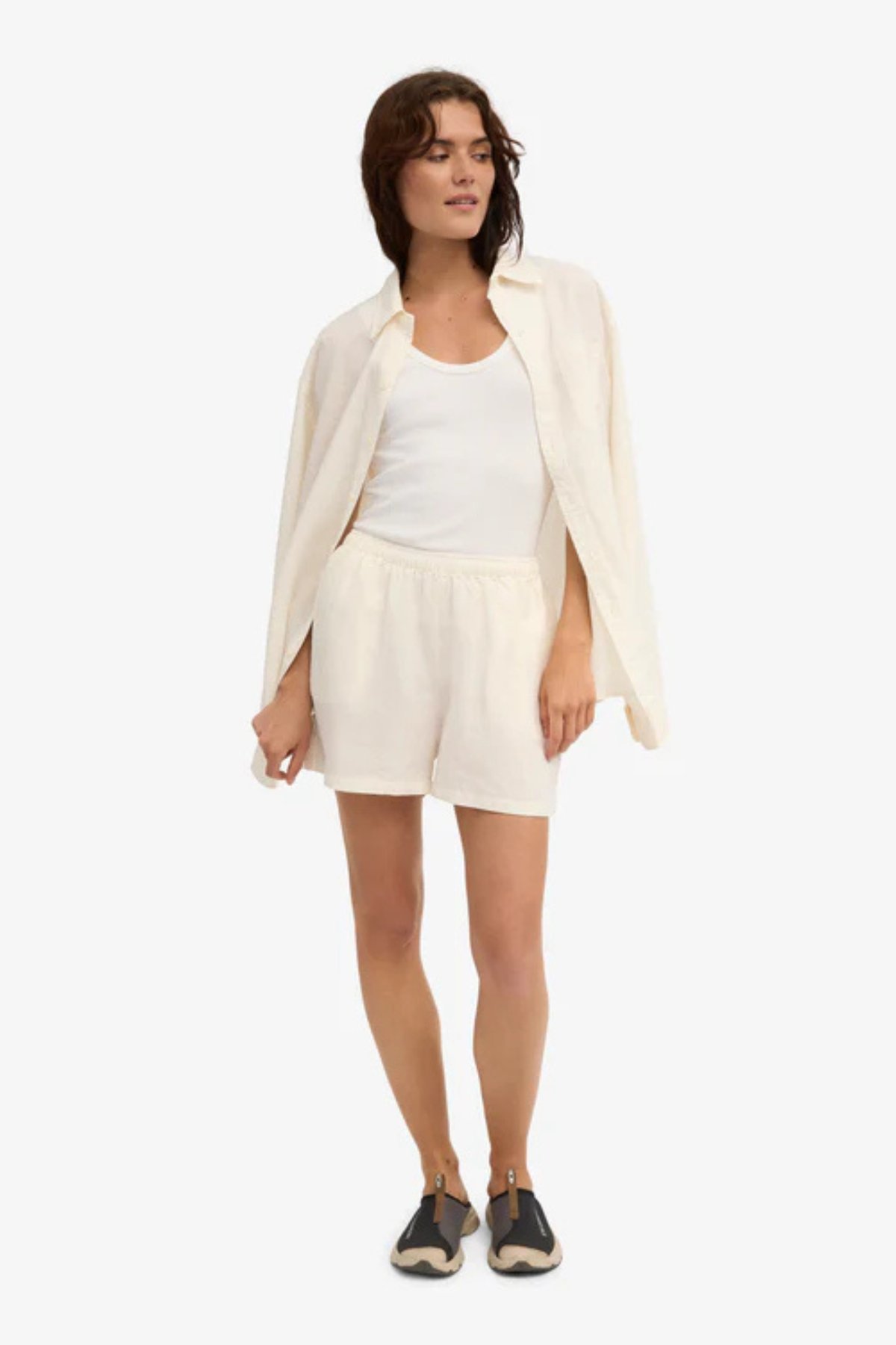SHORT EN LIN - BLANC IVOIRE