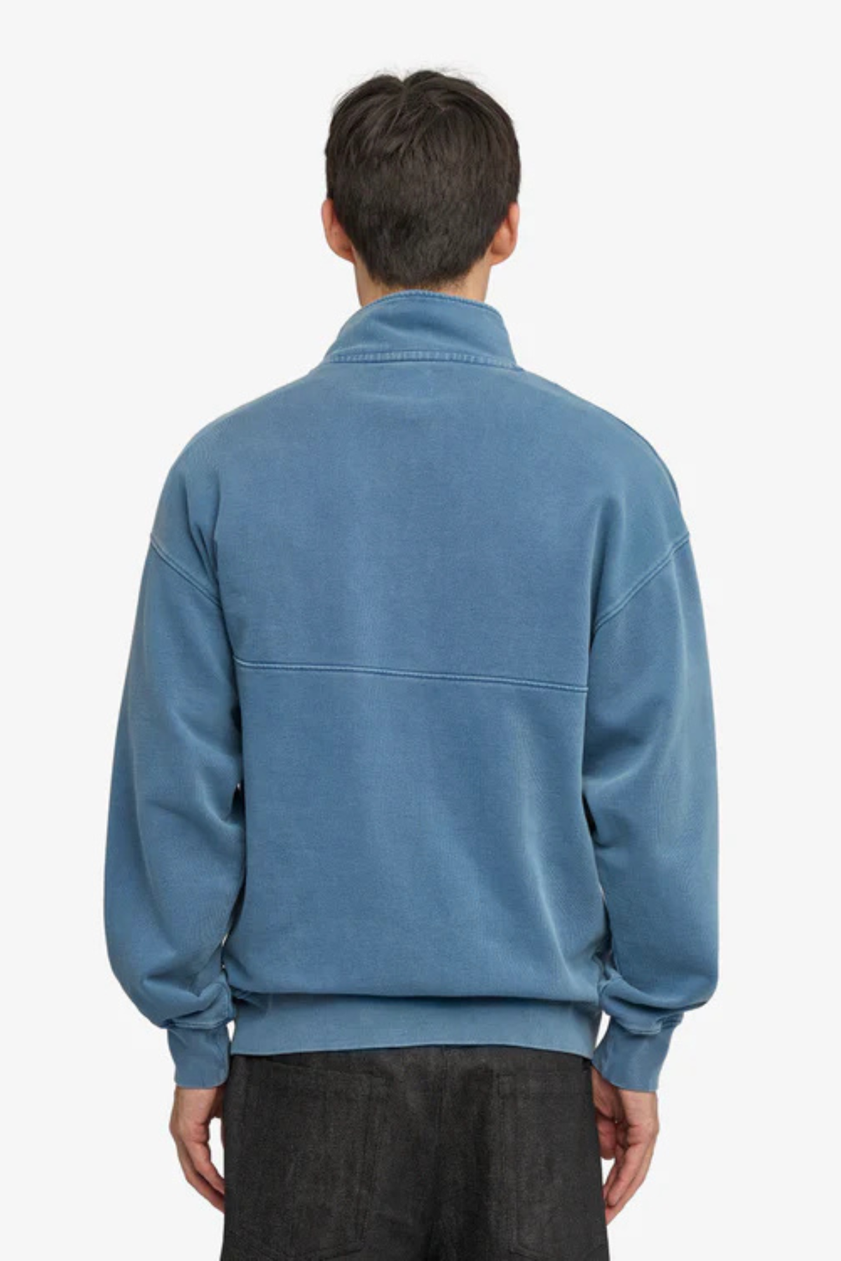 ORGANIC QUARTER ZIP - FADED INDIGO