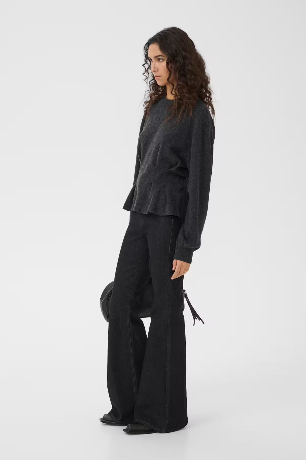 MANZI WAIST PULLOVER - DEEP GRAPHITE MELANGE