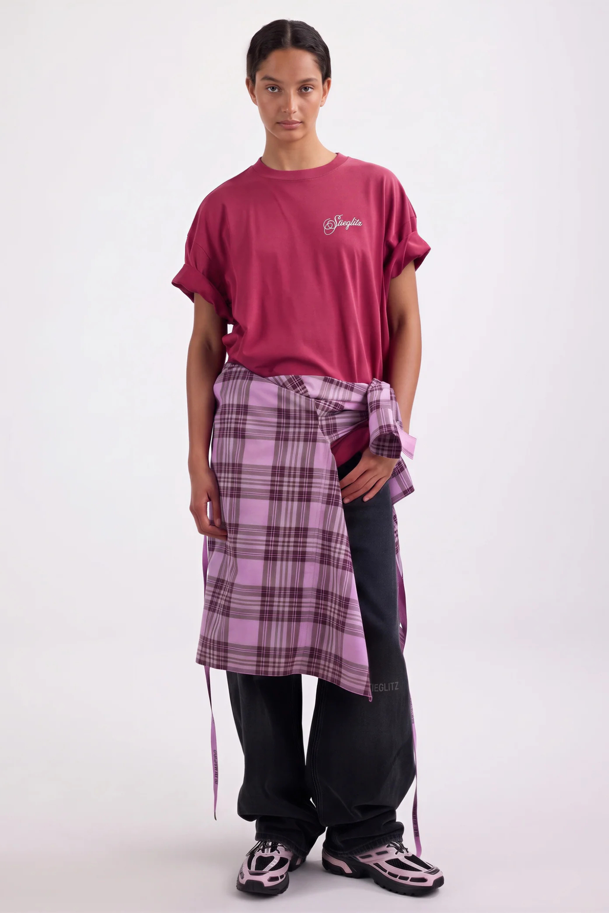 RENZO OVERSIZED T-SHIRT - RED