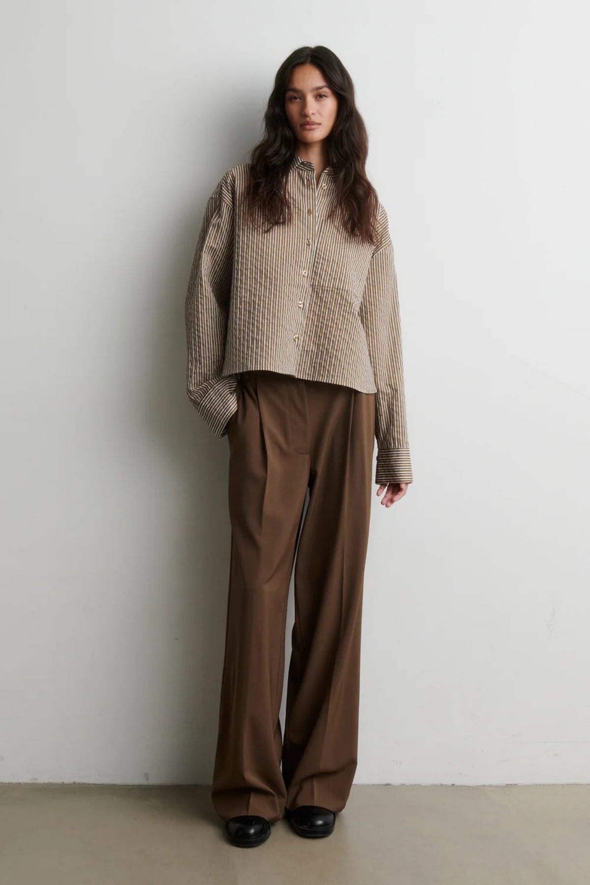 CHEMISE COURTE VENA - CAMEL