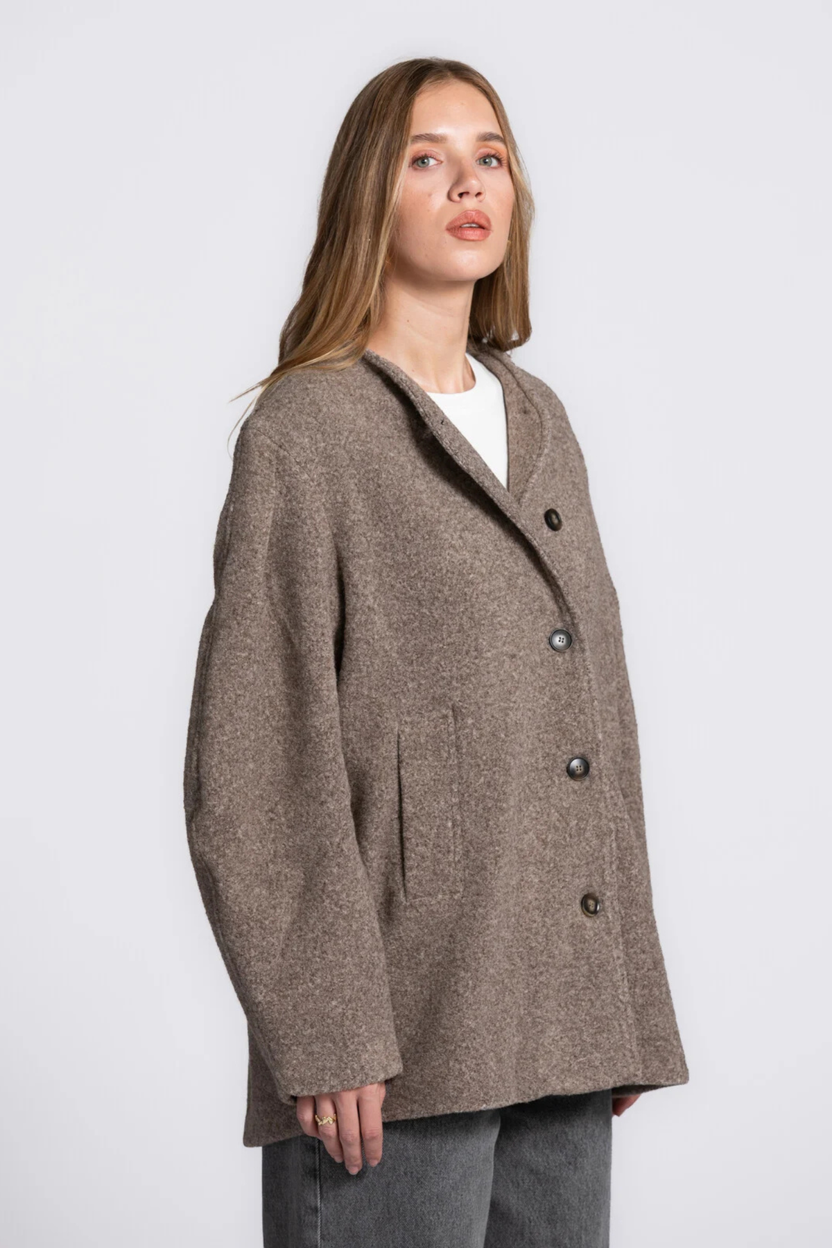DANDE BUCLEO JACKET - FALCON MELANGE