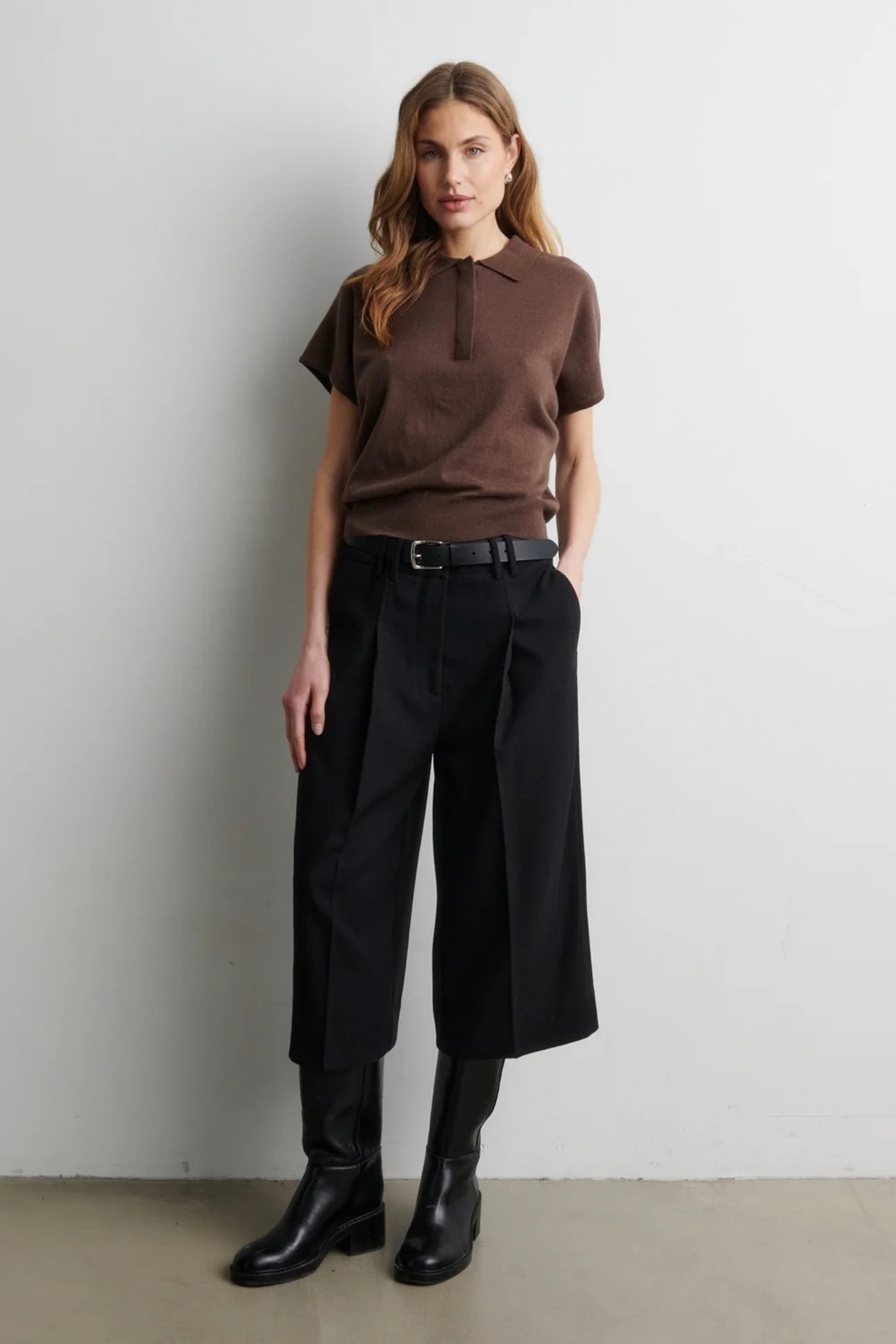 POLO MANCHES COURTES CLARO KNIT - CARAFE