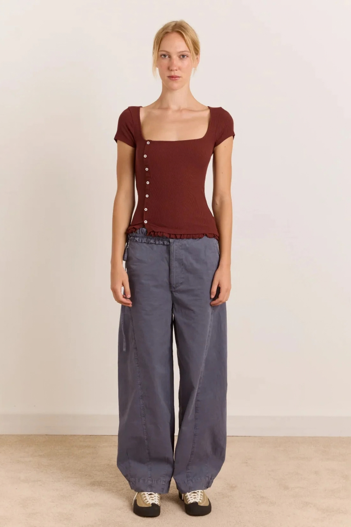POSIE SS TOP BURG - RED