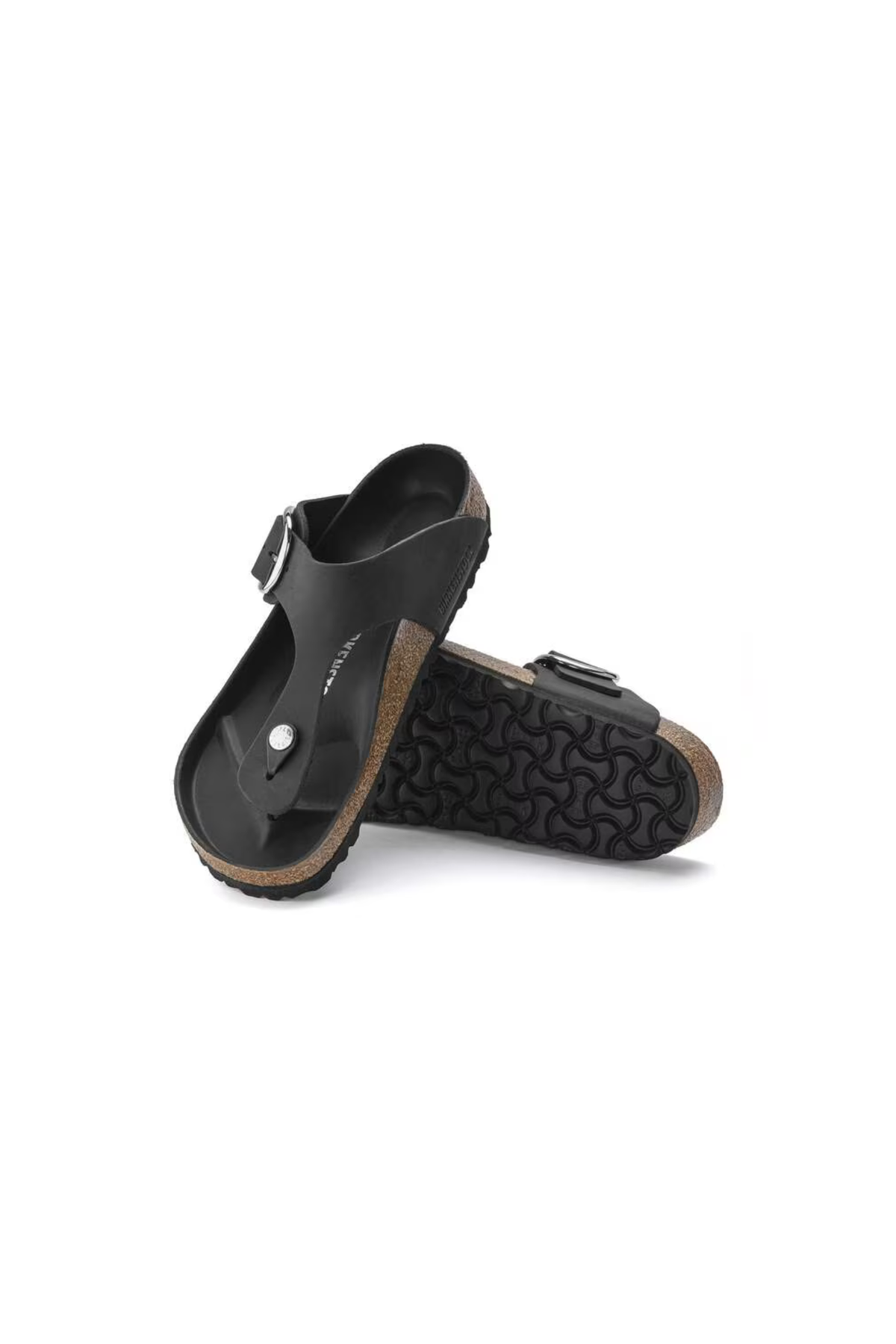 GIZEH BIG BUCKLE DAMES SANDALEN - ZWART