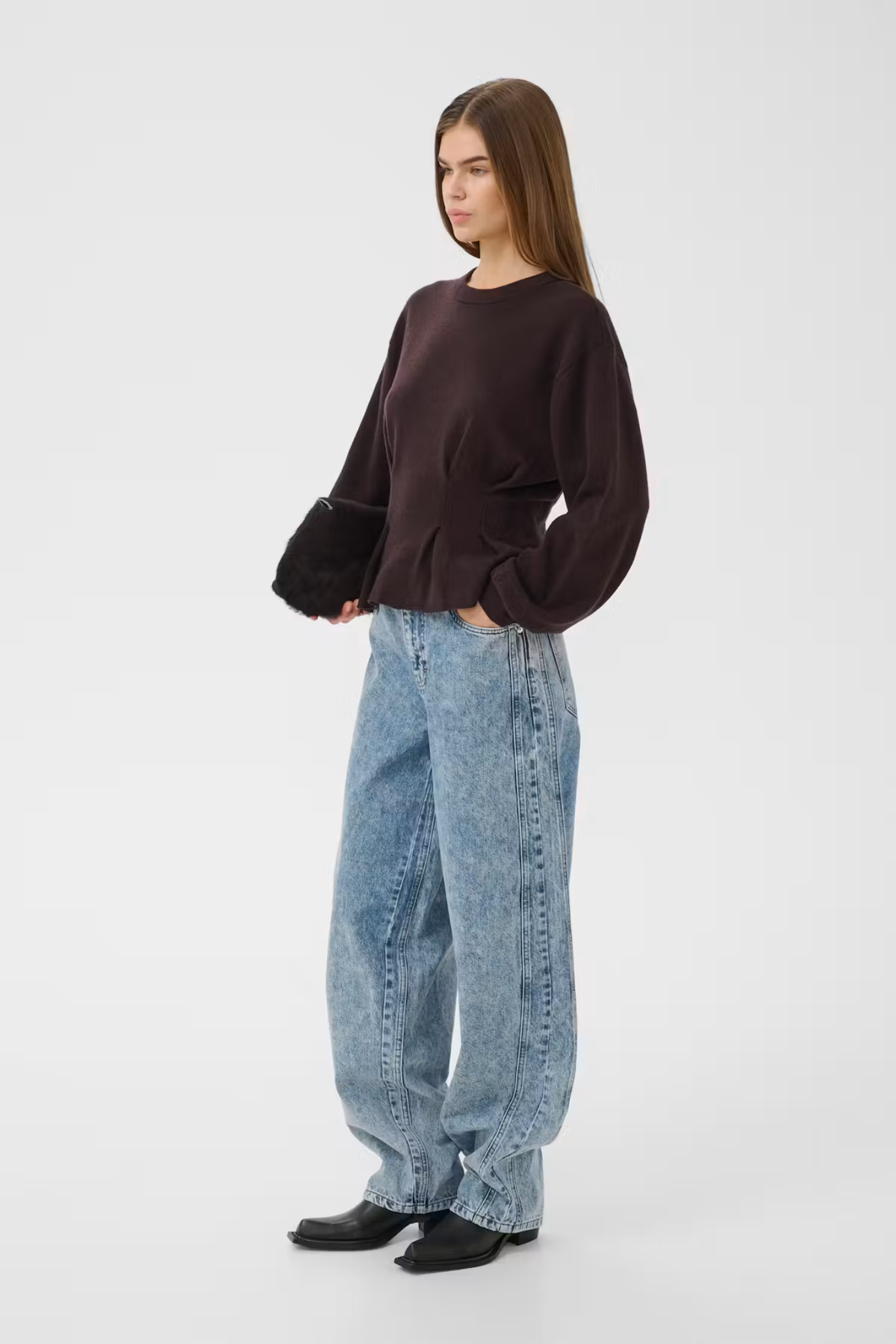 MANZI WAIST PULLOVER - GANACHE