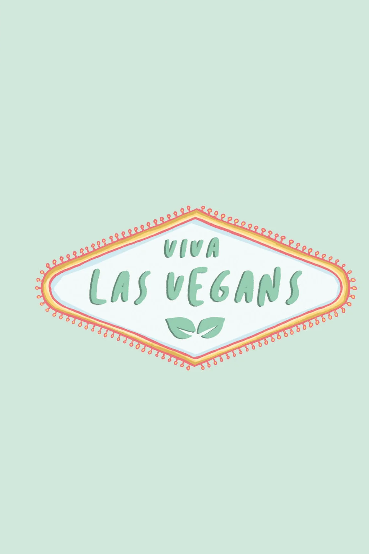 VIVA LAS VEGANS - POSTCARD