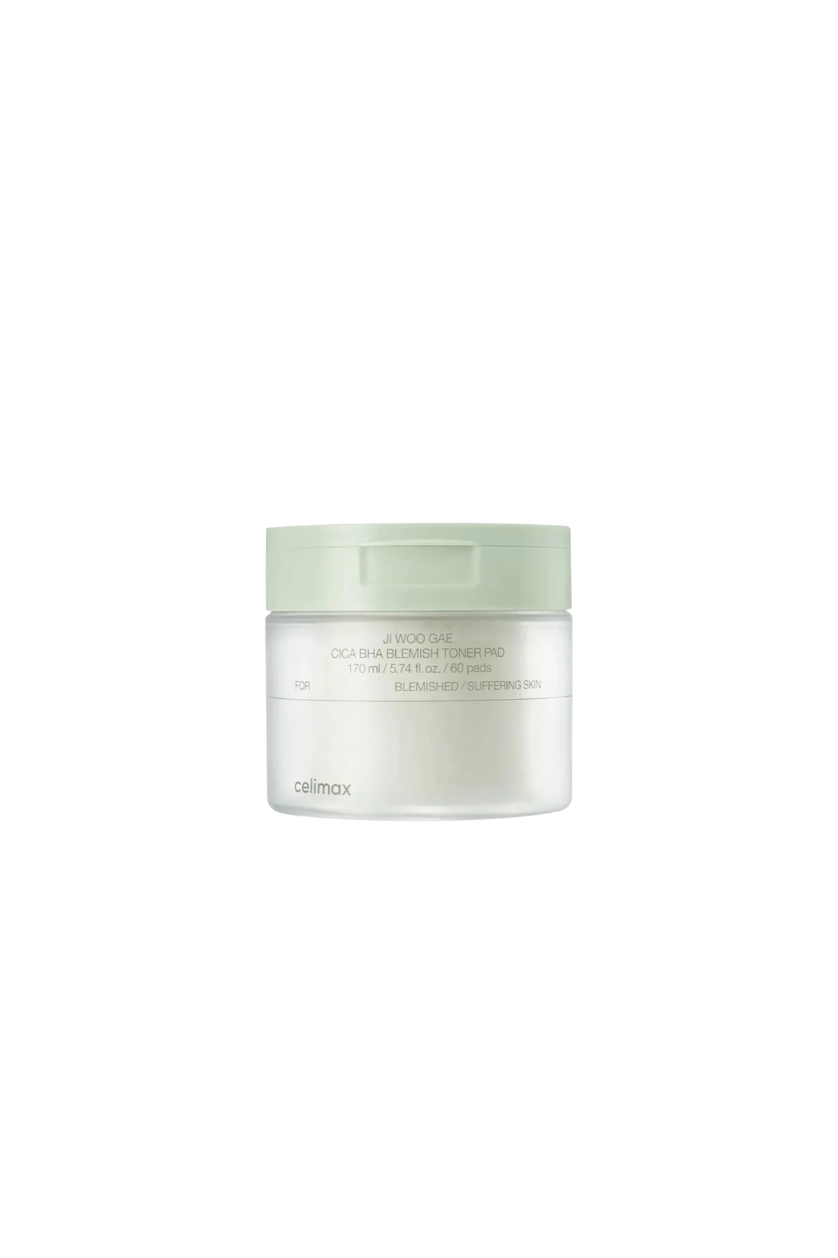JI WOO GAE CICA BHA BLEMISH TONER PAD (60PADS)