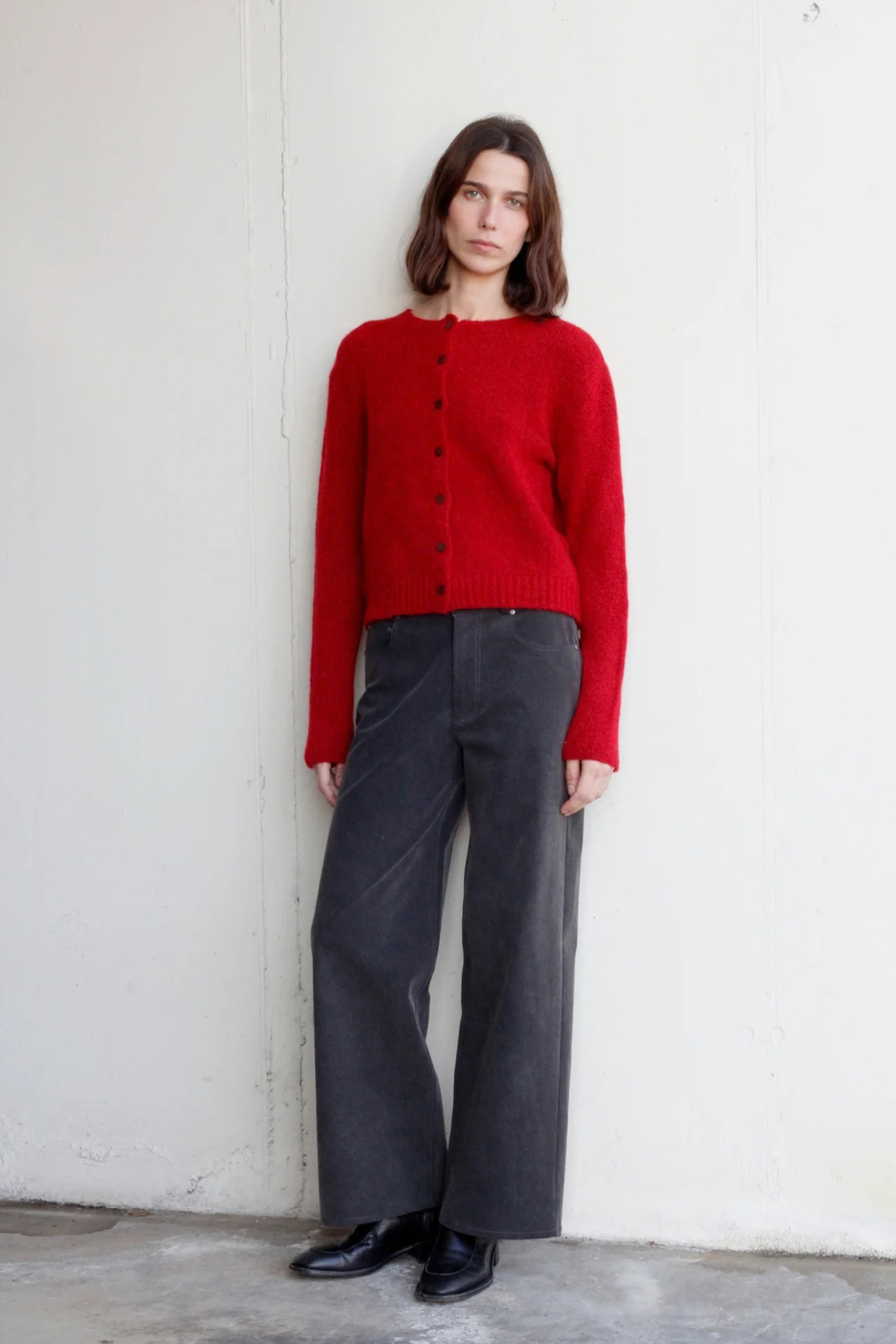 RAYS CARDIGAN - RED