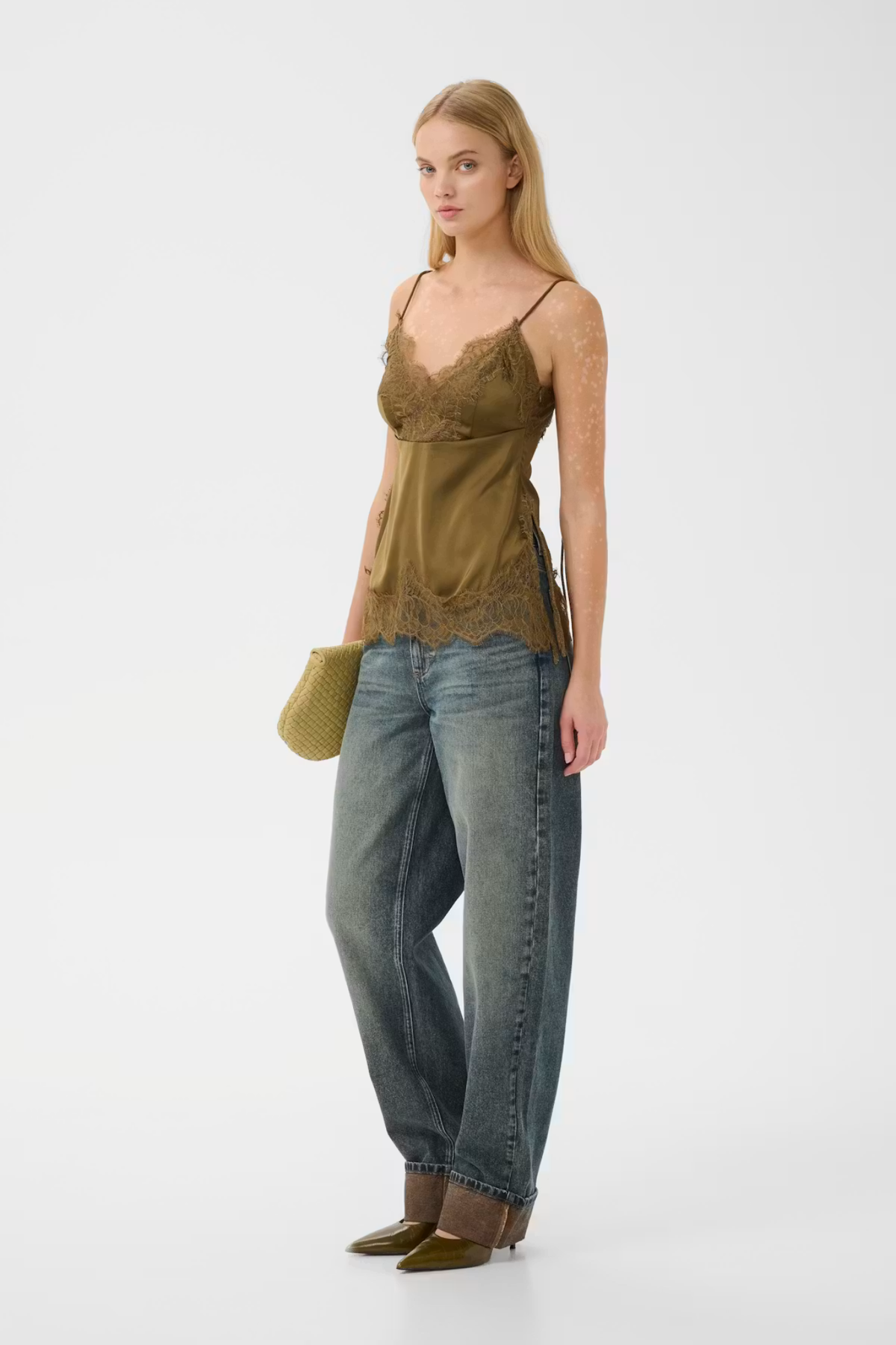 LALOU TOP - MILITARY OLIVE/GREEN