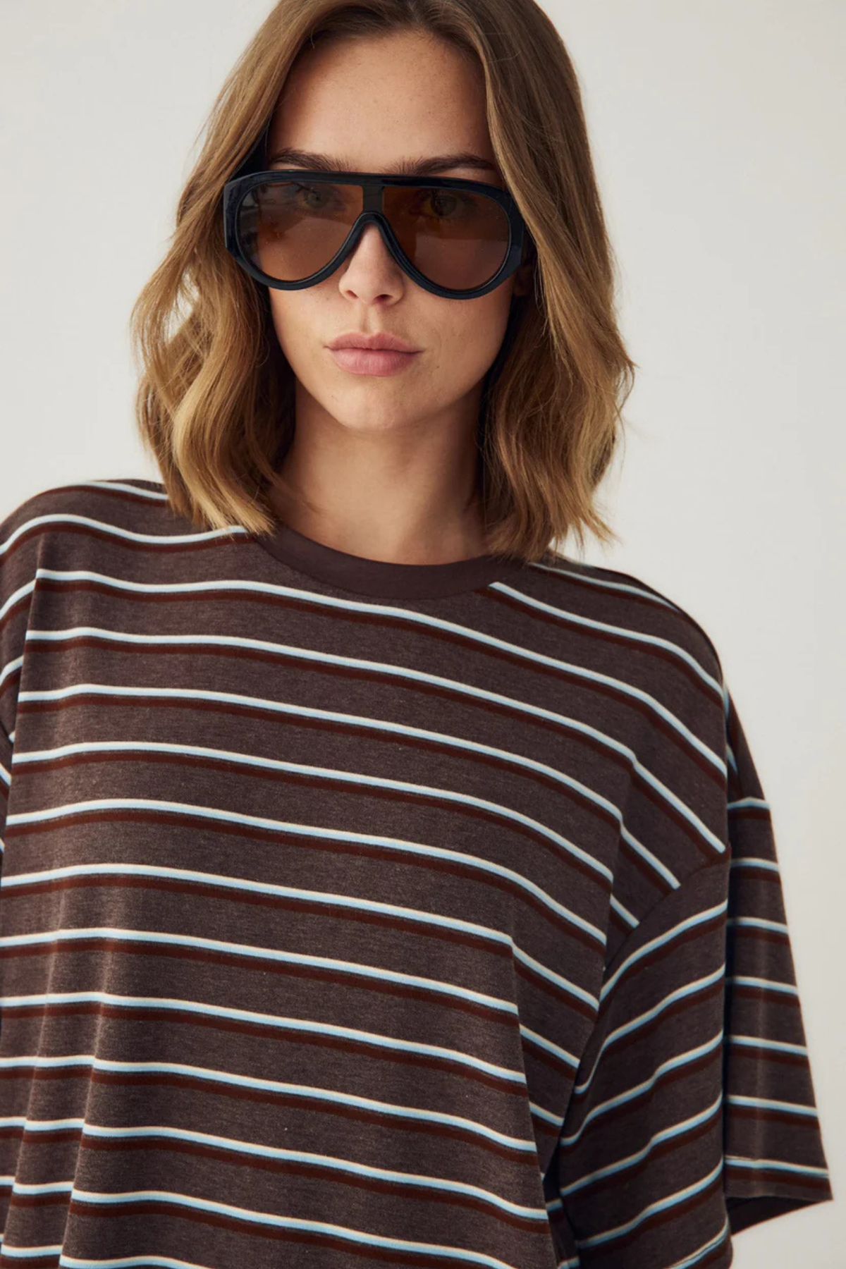 MURPHIE TOP - DALMA BLAUWE STREEP