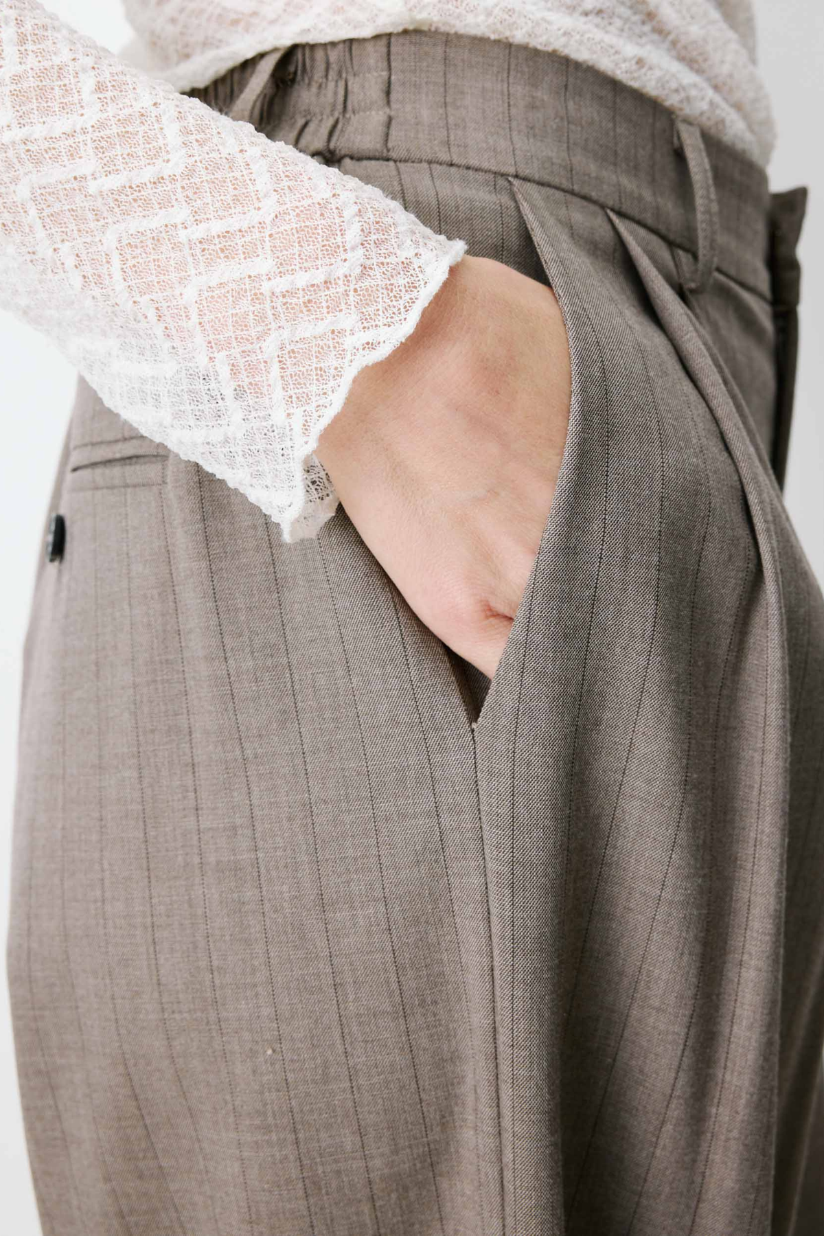 ARDOISE BROEK - GESTREEPT
