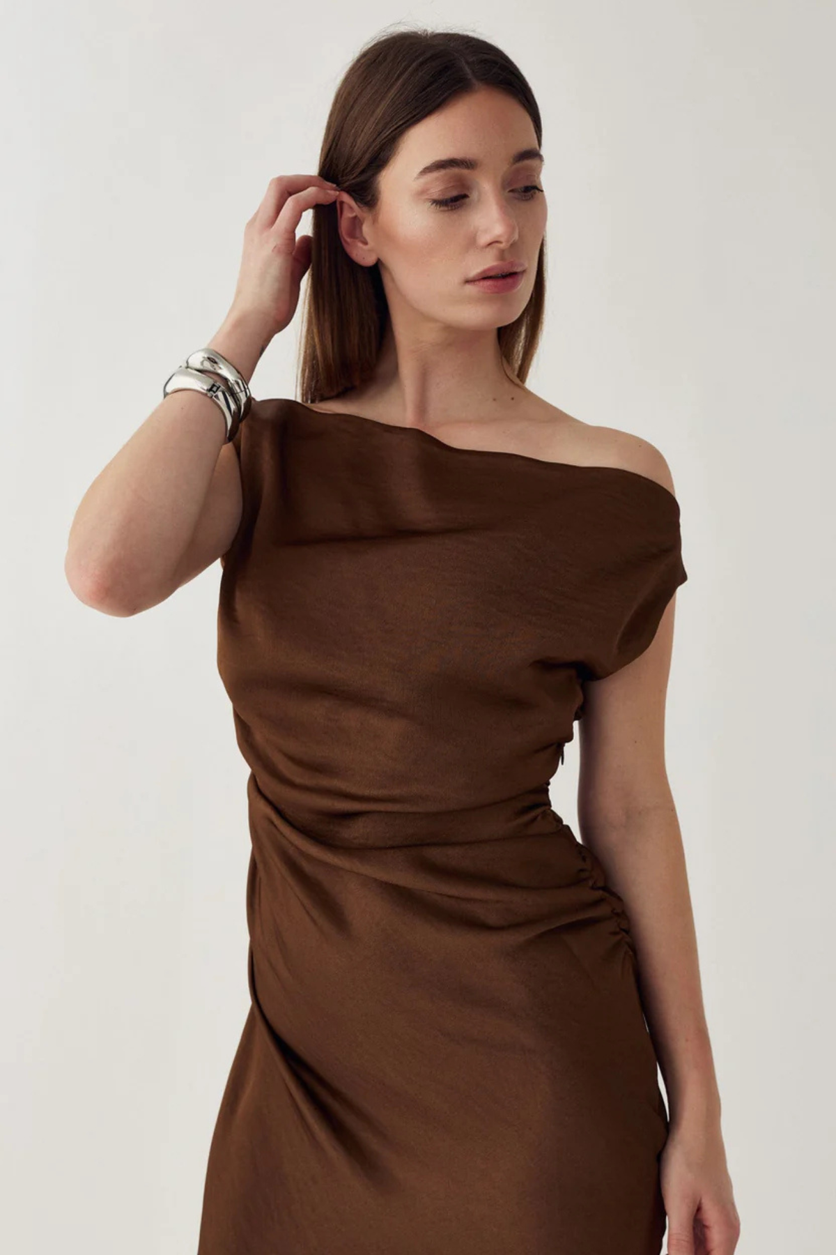 MIGNONETTE JURK - TOFFEE