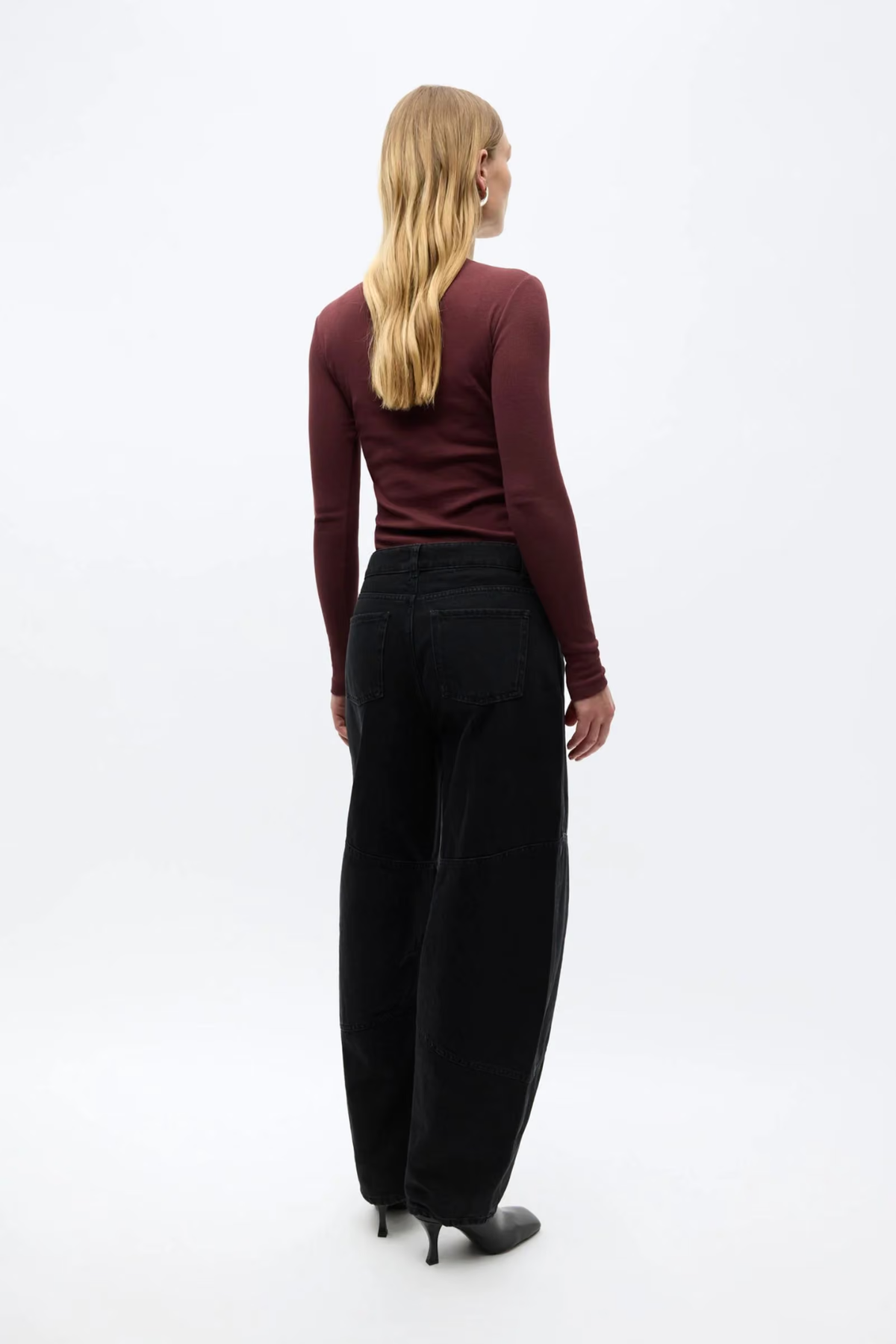 JEANS BILLIE SEAM - NOIR DÉLAVÉ