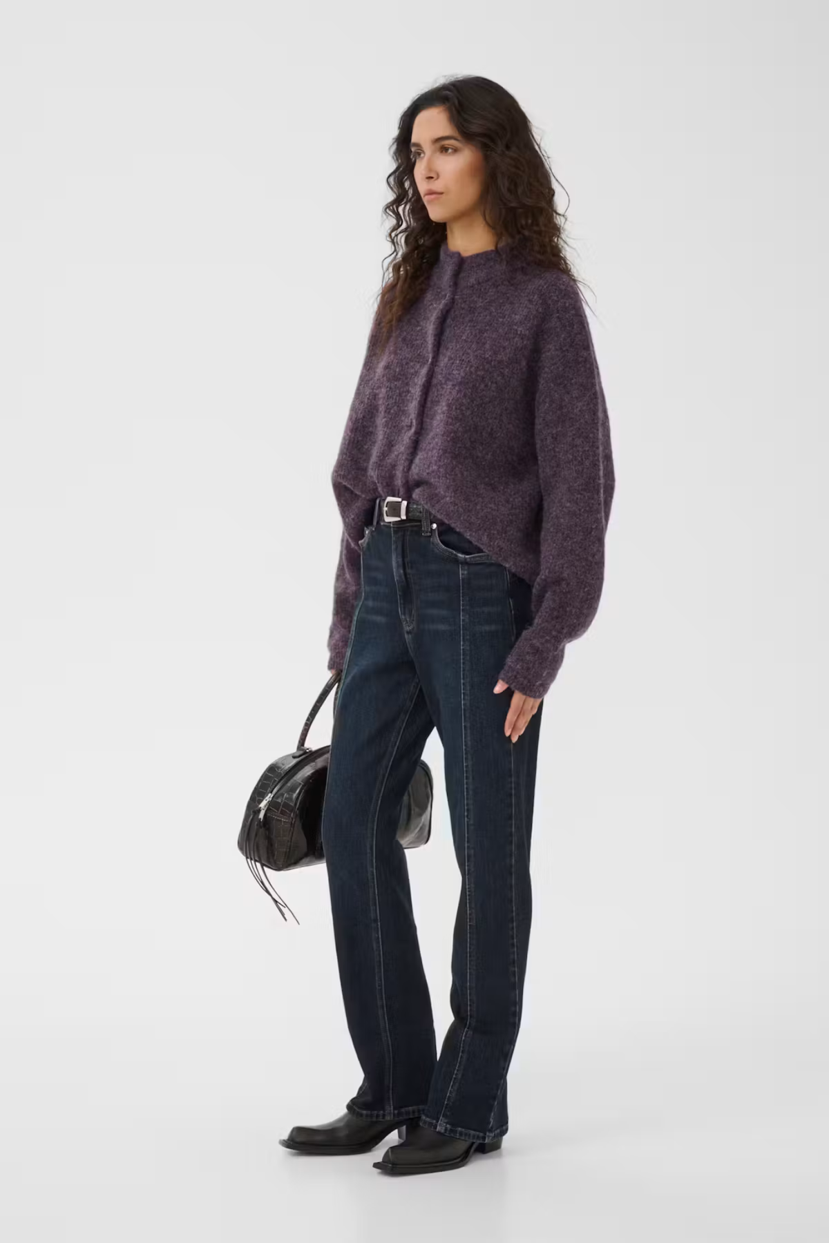 CARDIGAN COURT ALPHA - MÉLANGE GENÉVRIER