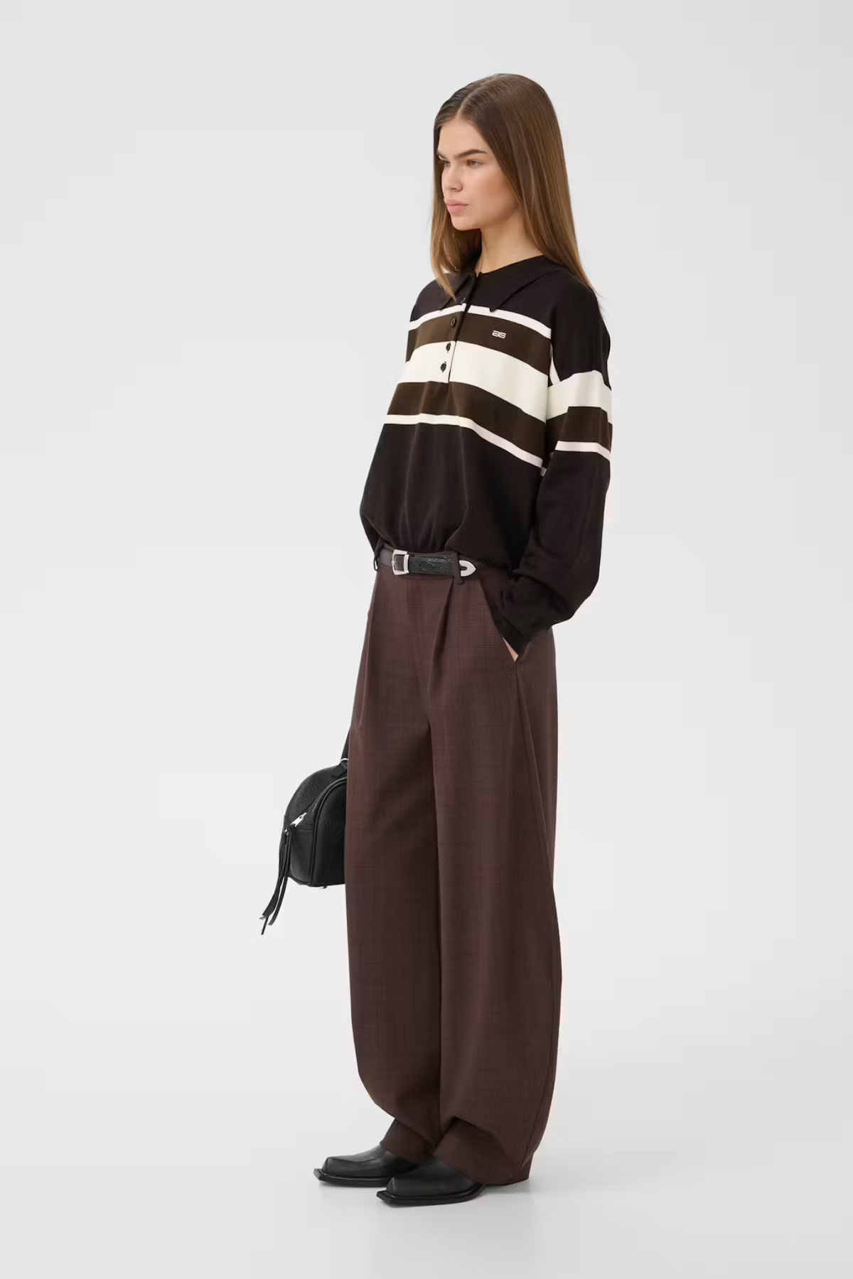 LAVANA HW PANTS - BROWN CHECK