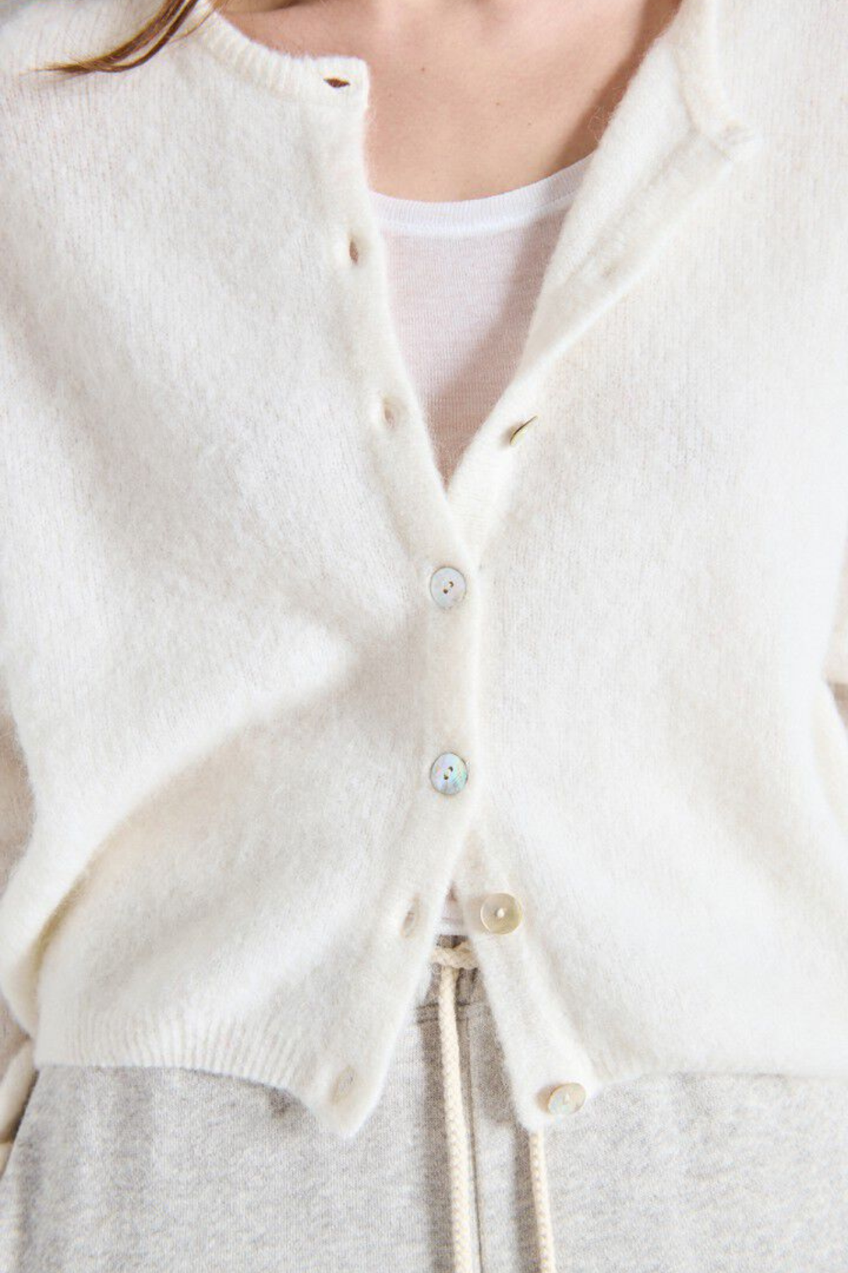 CARDIGAN VITOW - BLANC