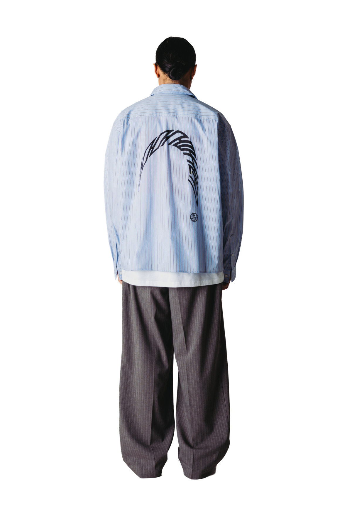 BIN HB STREEP BROEK - DONKERGRIJS