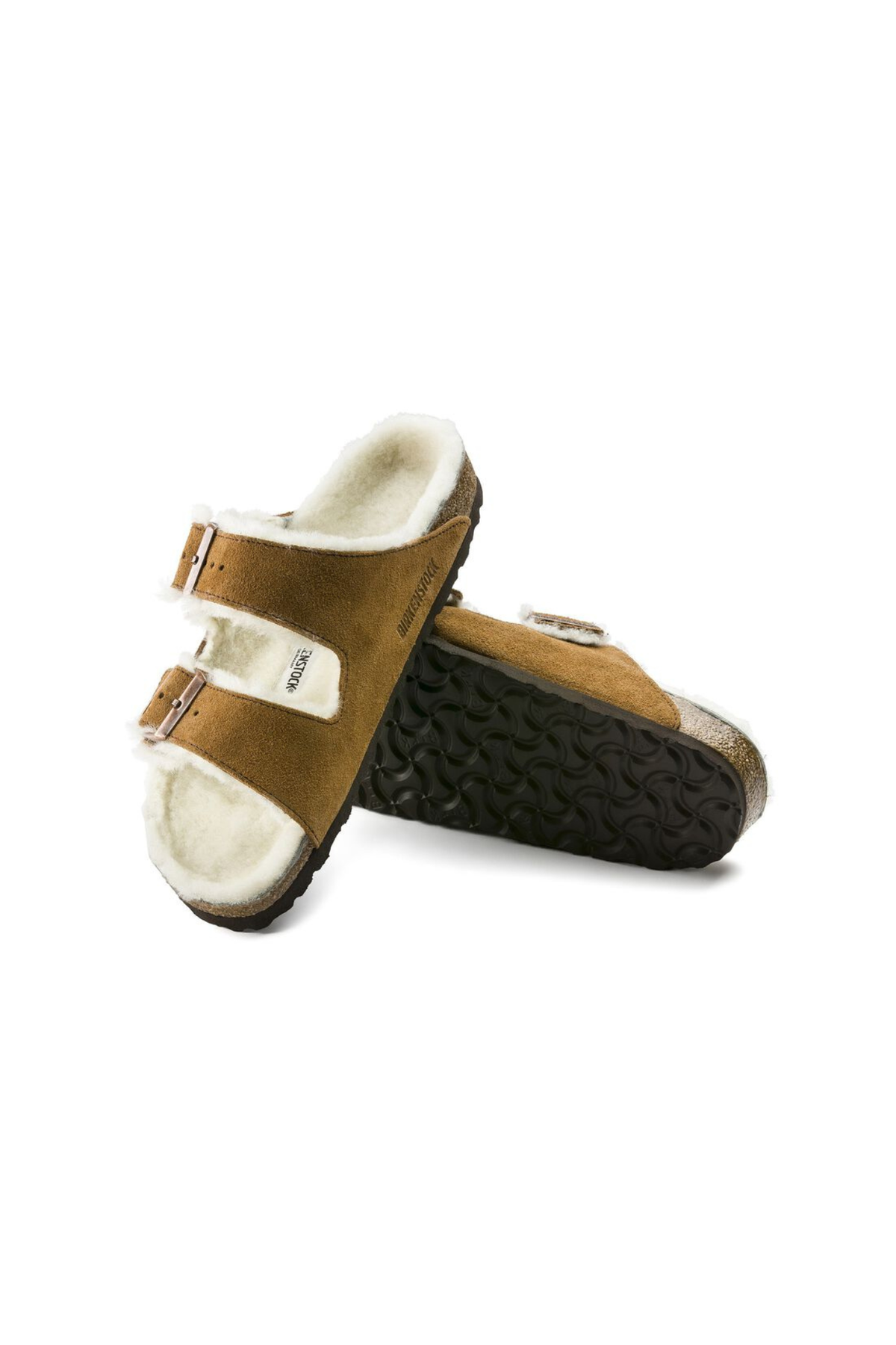 ARIZONA SHEARLING DAMES SANDALEN - MINK