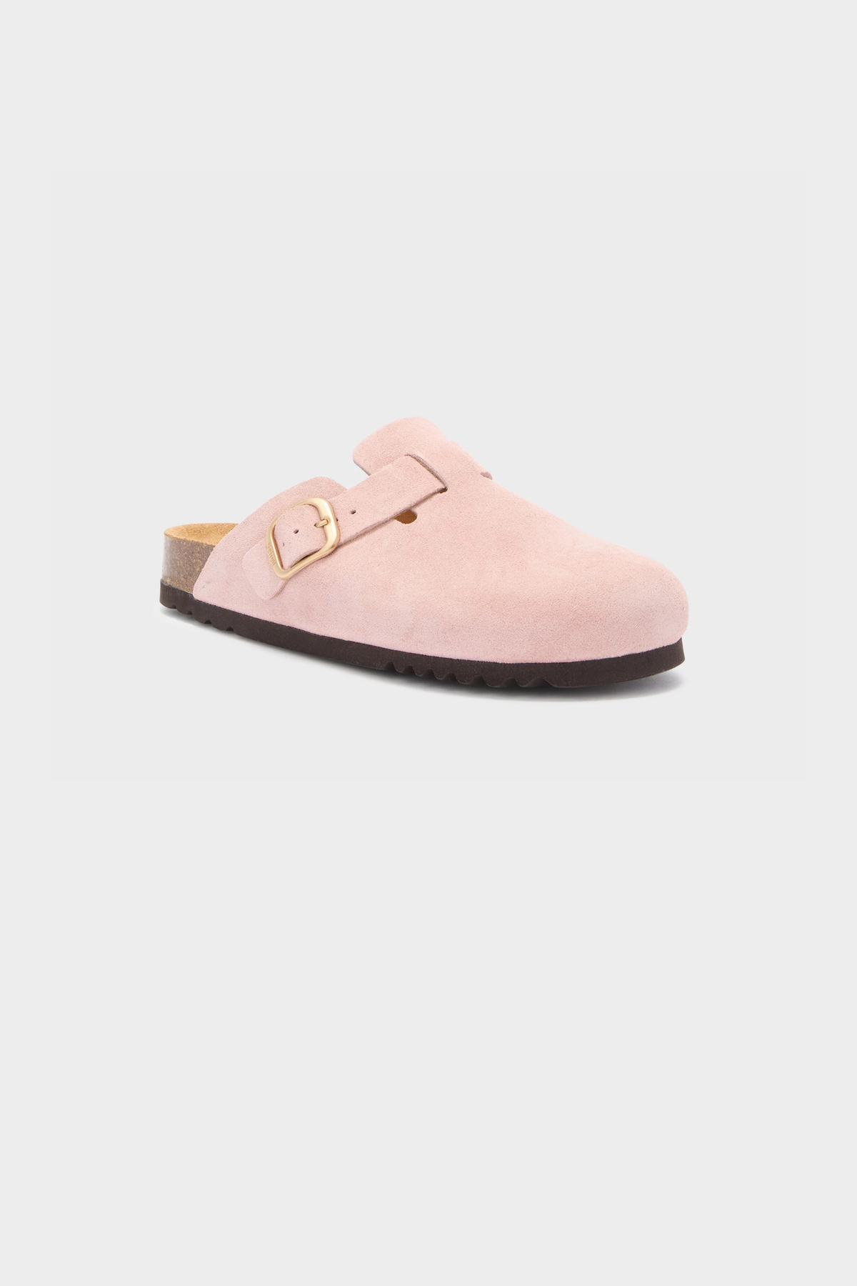 SANDALE FEMME FAE EN DAIM - ROSE