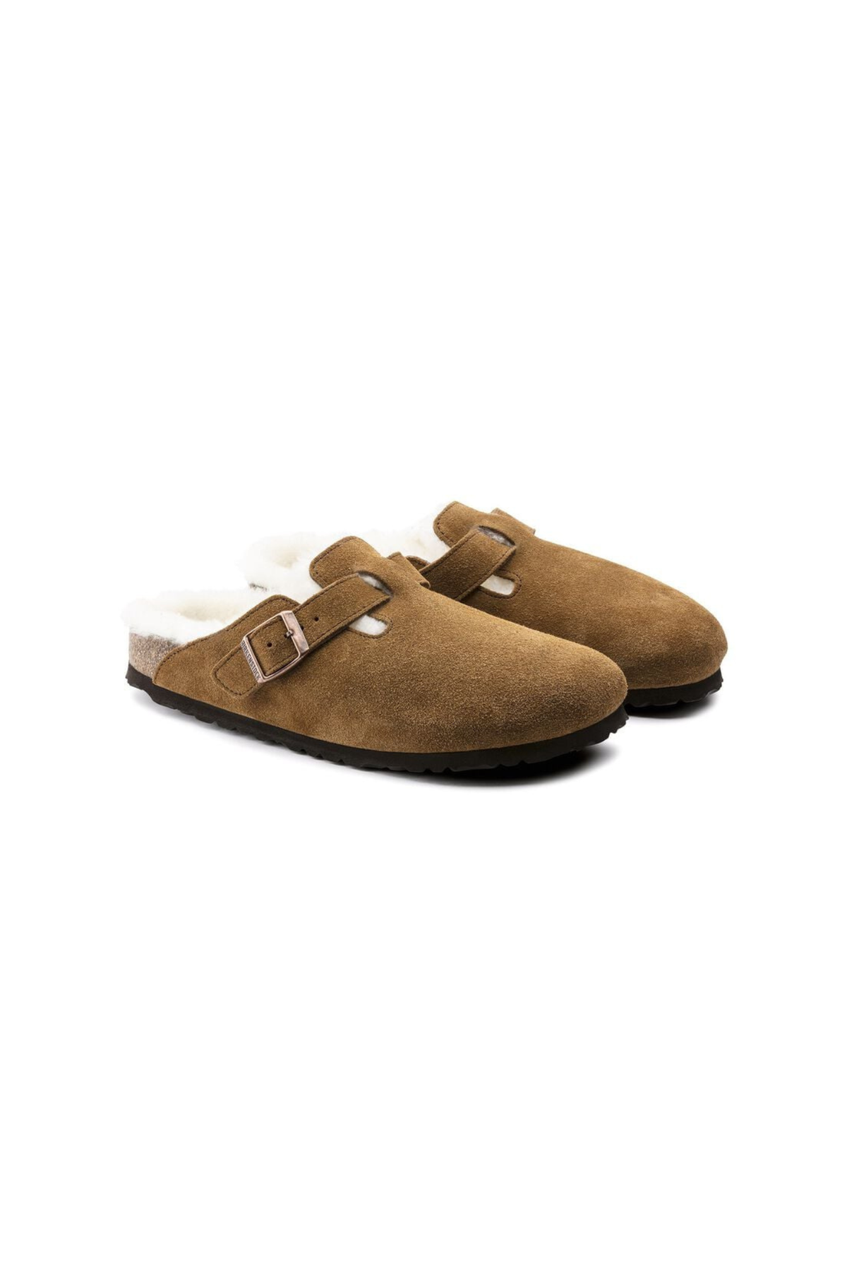 BOSTON VL/SHEARLING WOMEN SANDALS - MINK