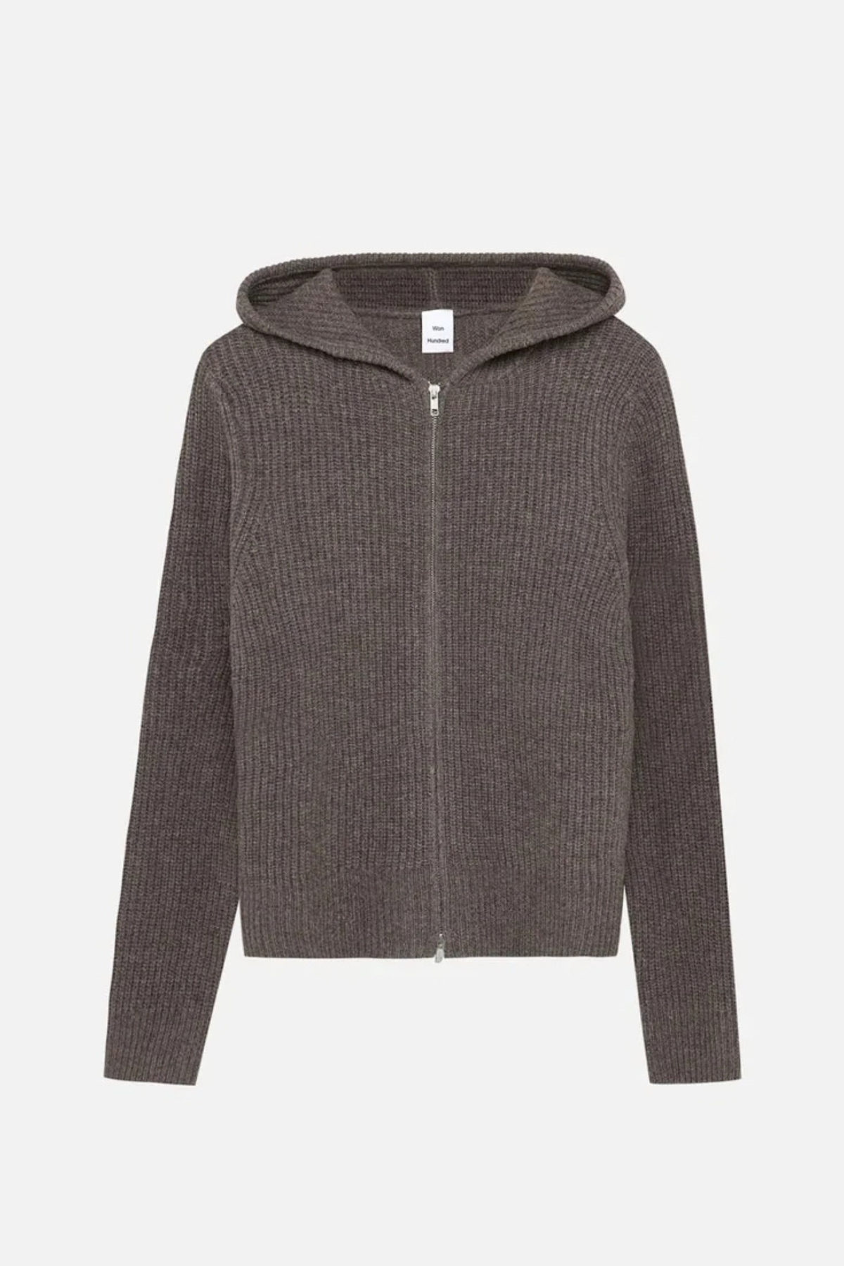 GLASGOW KNIT HOODIE - MAJOR BROWN