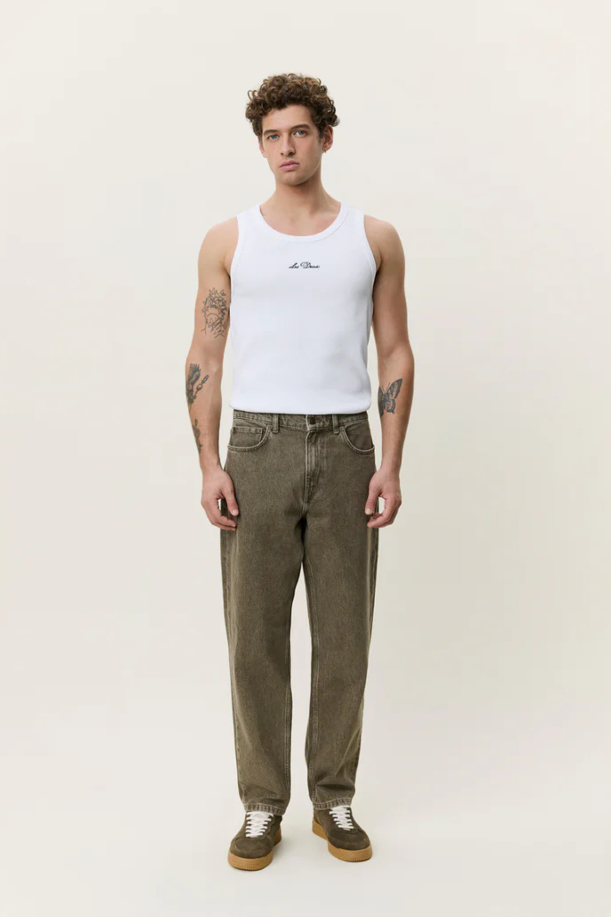 JEANS RYDER - DÉLAVAGE DENIM MARRON CLAIR