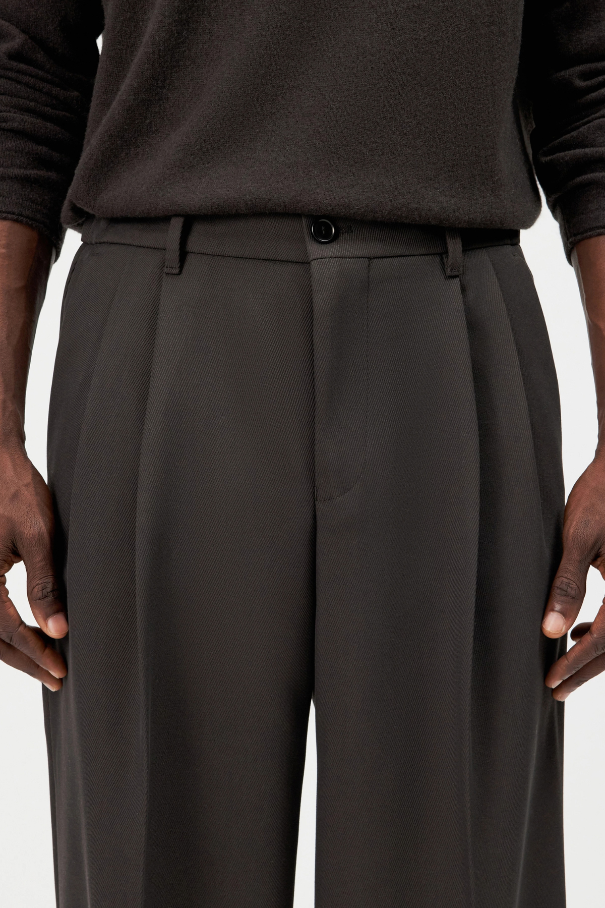 LEEK WIJDE BROEK - BRUIN