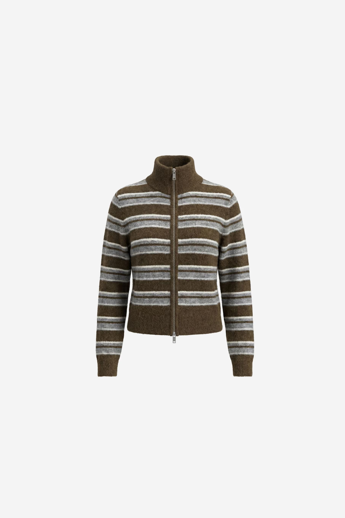 BESSIE LS VEST - OLIJF GESTREEPT