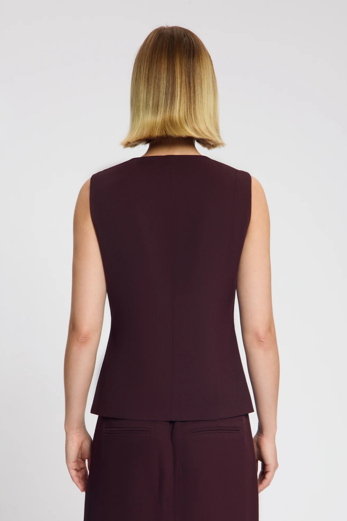 ESCA TIE VEST - BORDAUX