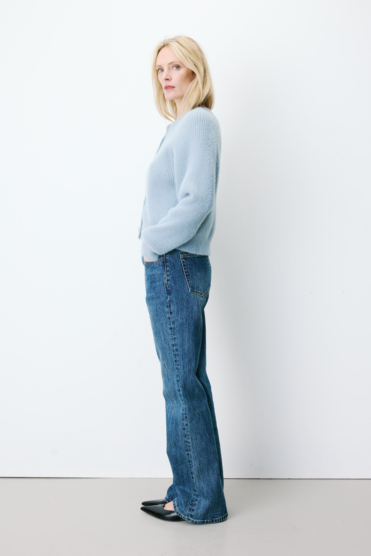 ALERON CARDIGAN - BLUE