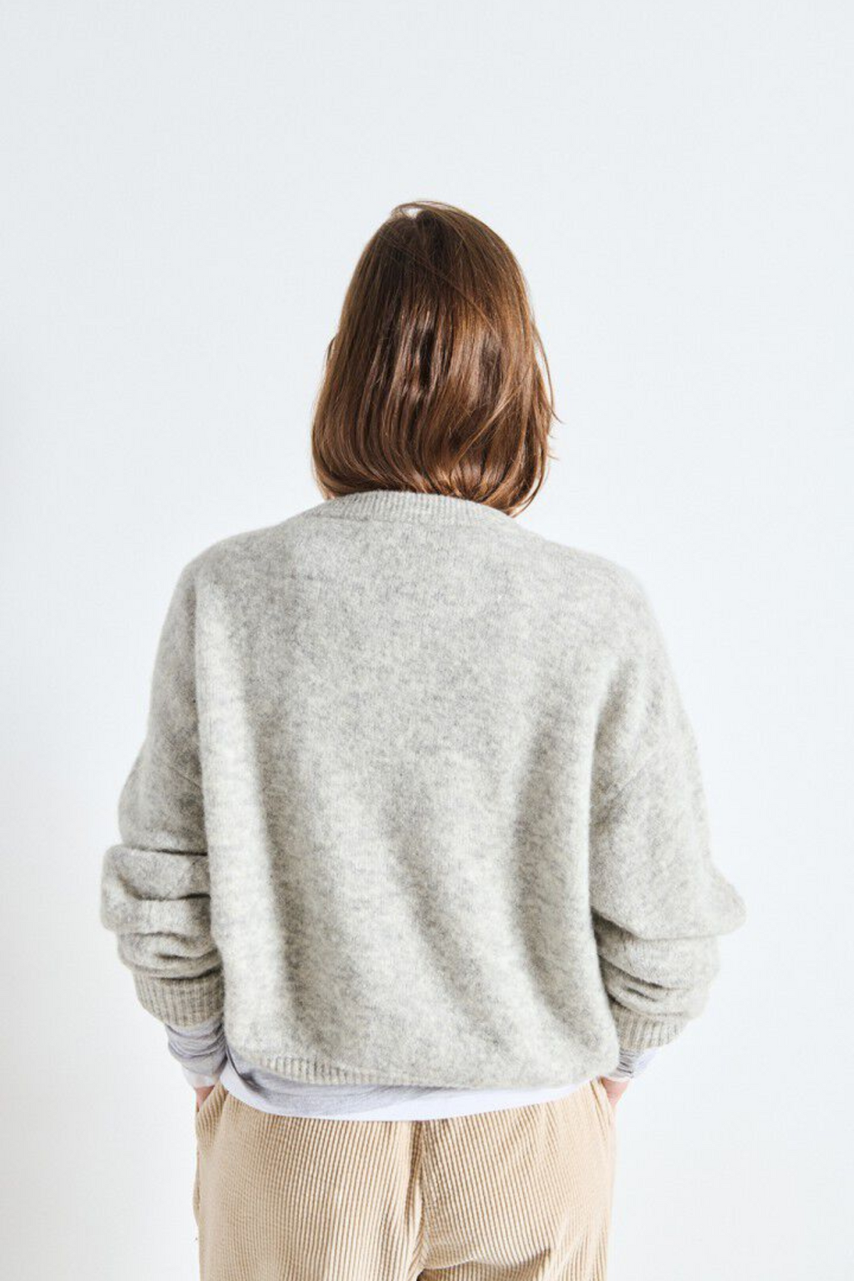 TRICOT VITOW - GRIS CHINÉ CLAIR