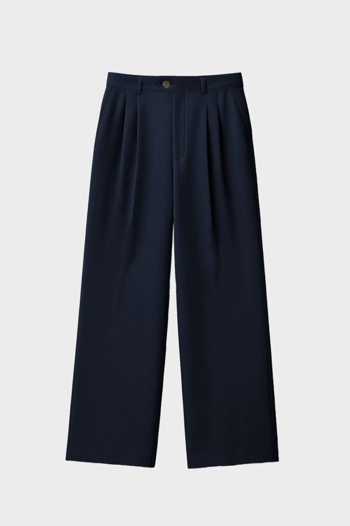 HERITAGE PANTALON MET PLOOIEN - MARINEBLAUW
