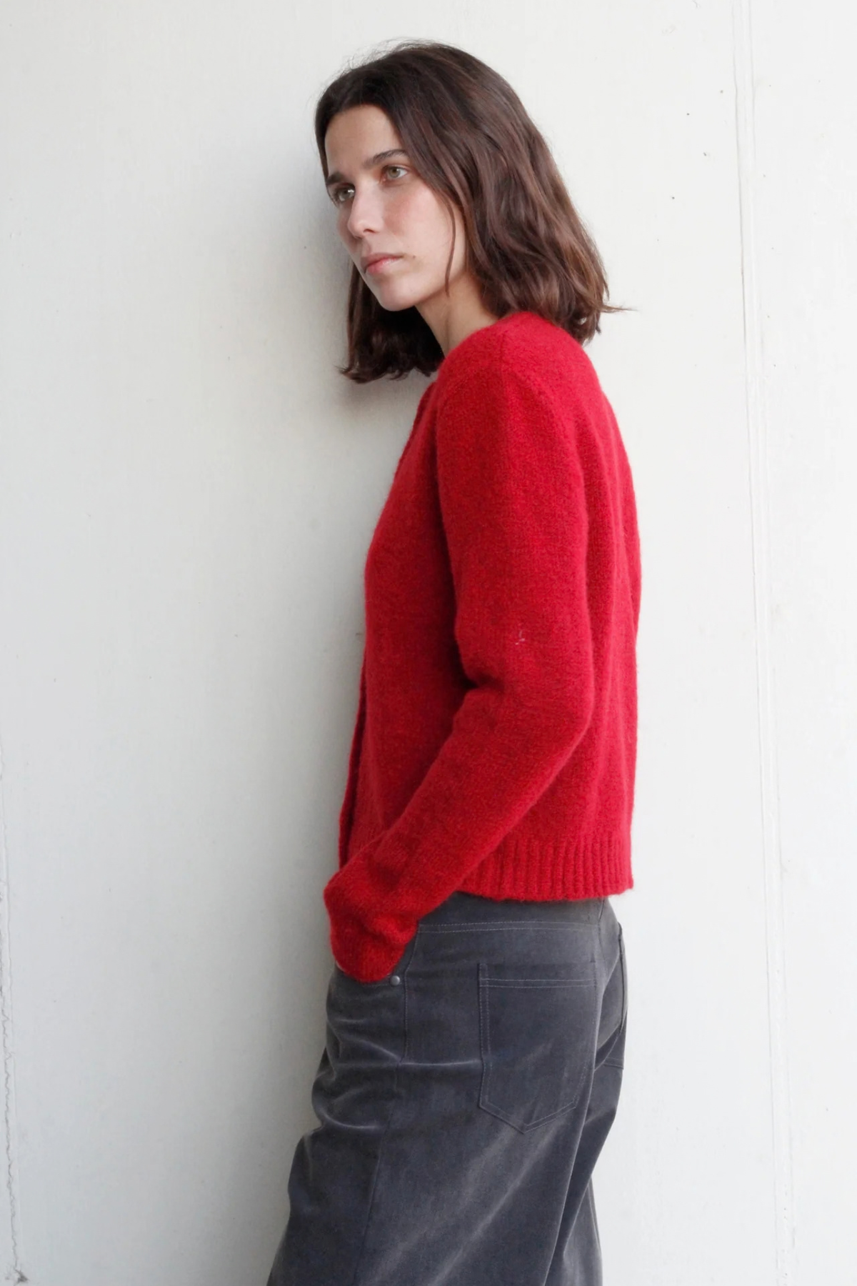 RAYS CARDIGAN - RED