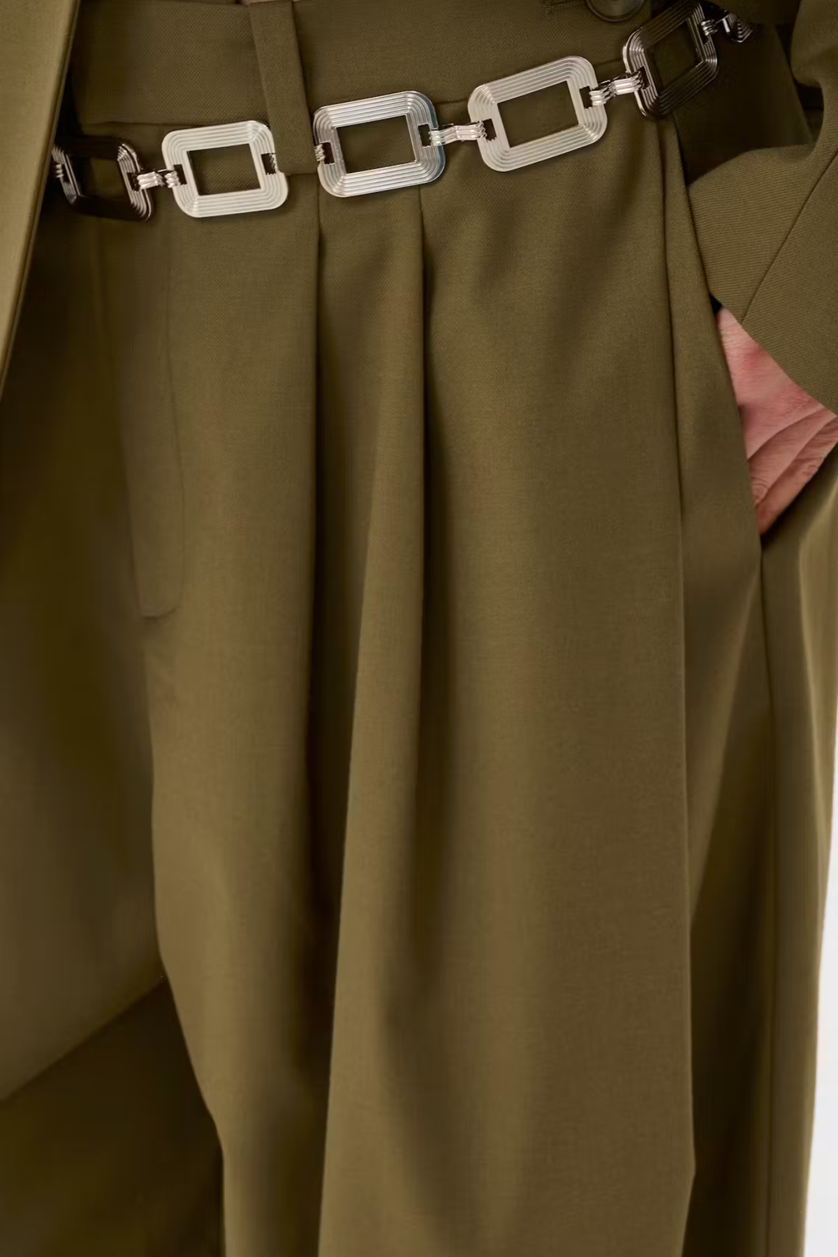 OLIVIA HW BROEK - MILITARY OLIVE