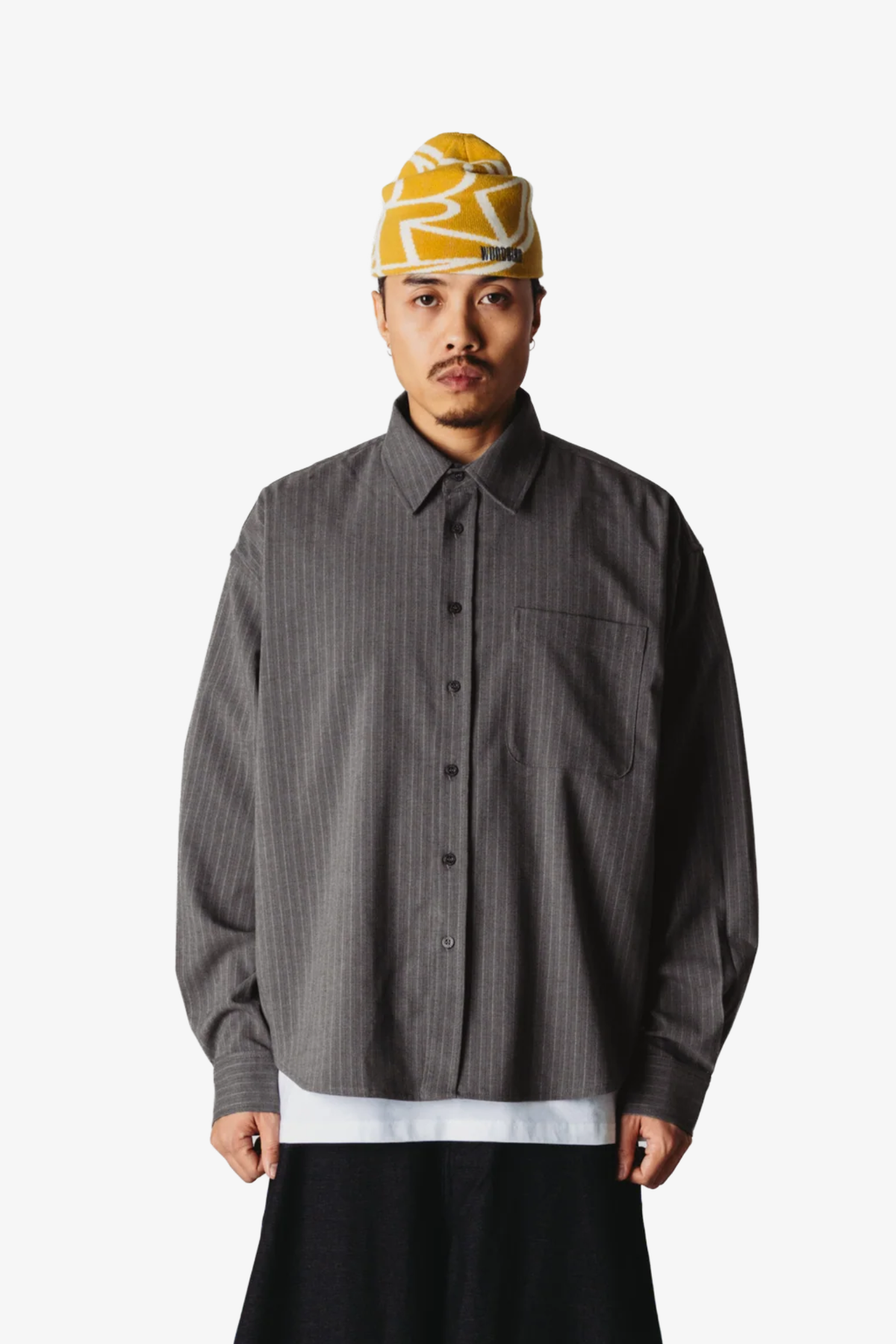 XING HB STRIPE SHIRT - DARK GREY