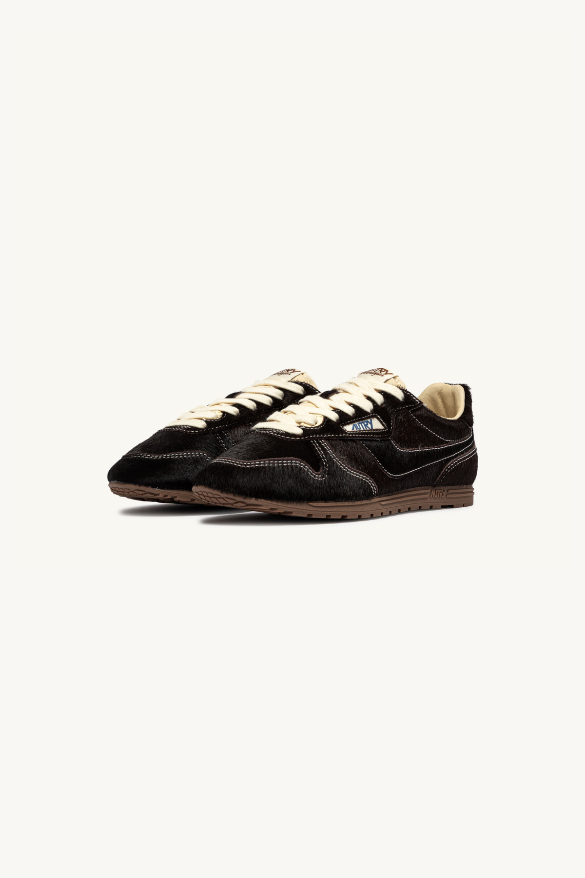 WSLW-BN01 - WINDSPIN LOW DAMES SNEAKERS - PONY/MONO BRUIN