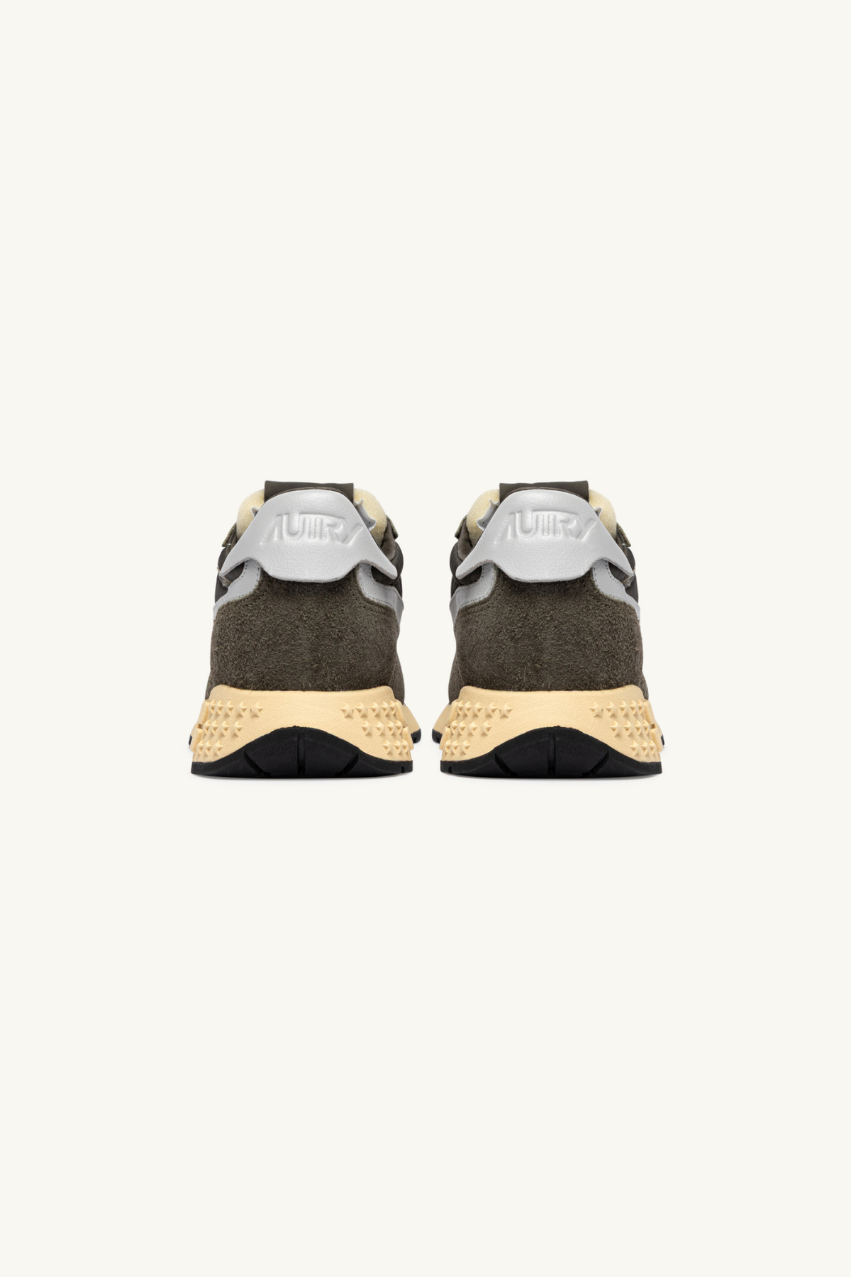 WWLM-UT52 - REELWIND LOW HERENSNEAKERS - SUÈDE/NET OLIJF/HARBMIST