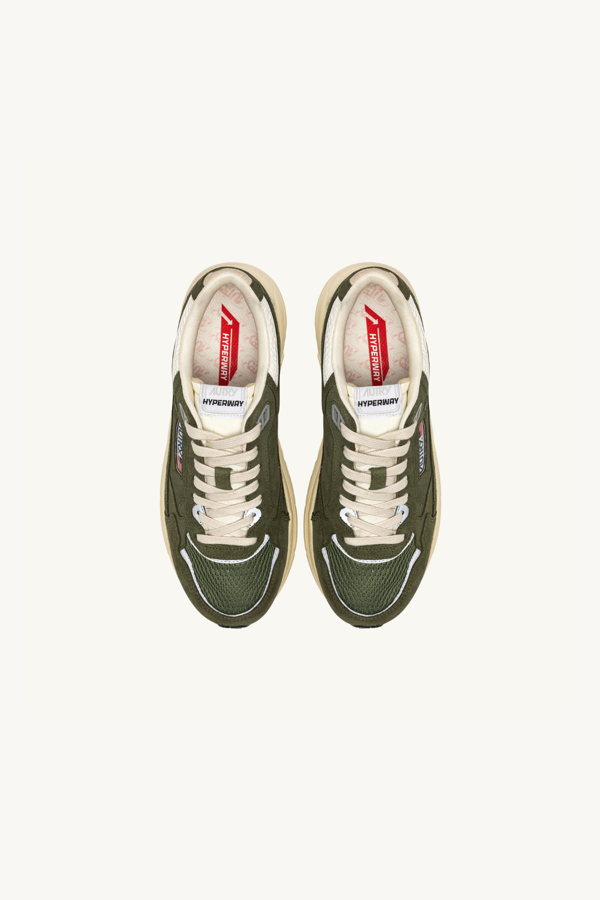 HYLM-UM24 - HYPERWAY LOW MEN SNEAKERS - SUEDE/MESH SALV/MARSH