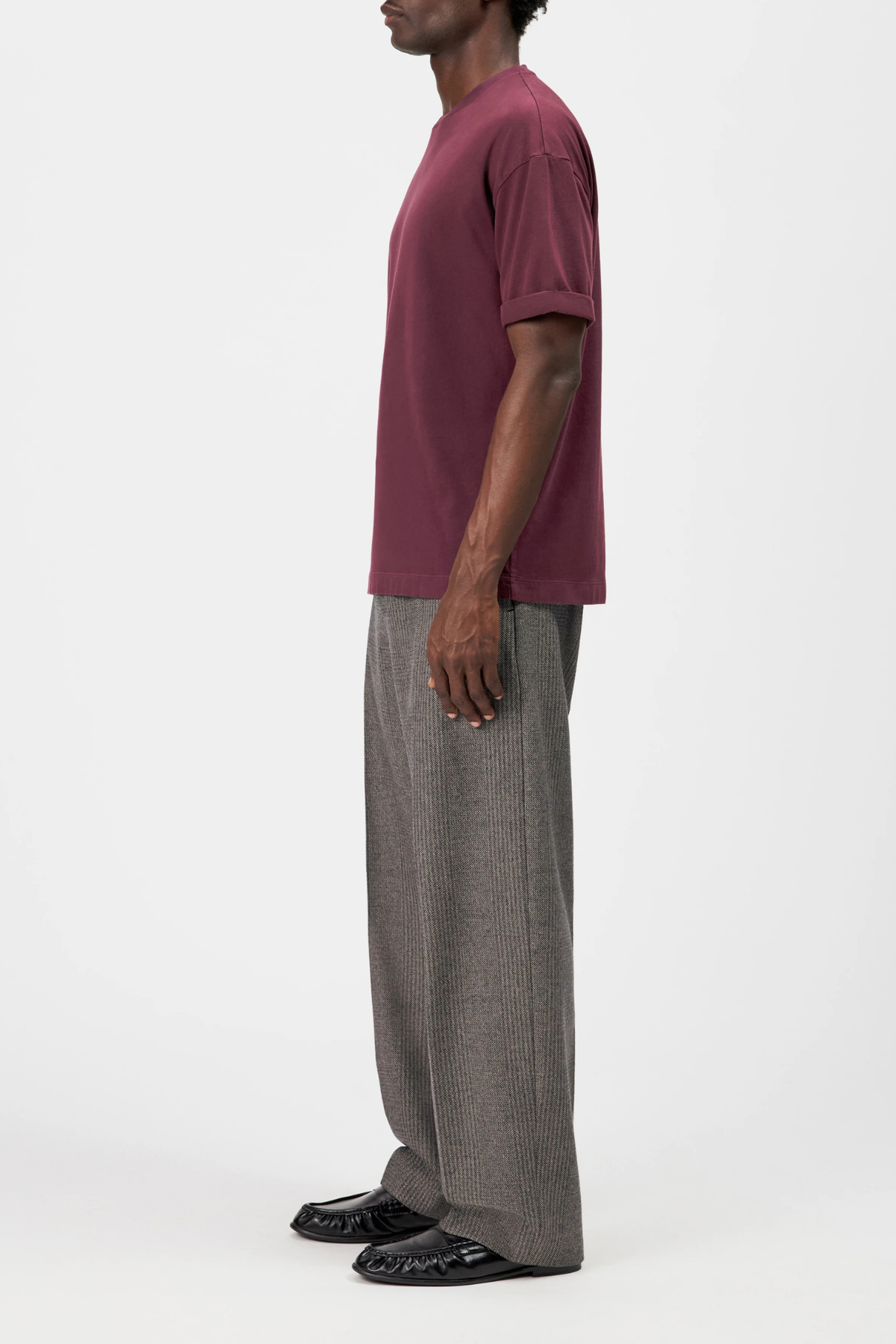 THILO T-SHIRT - BURGUNDY