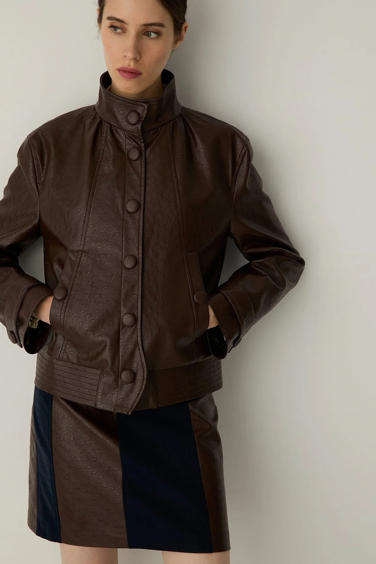 JULES JACKET - BROWN