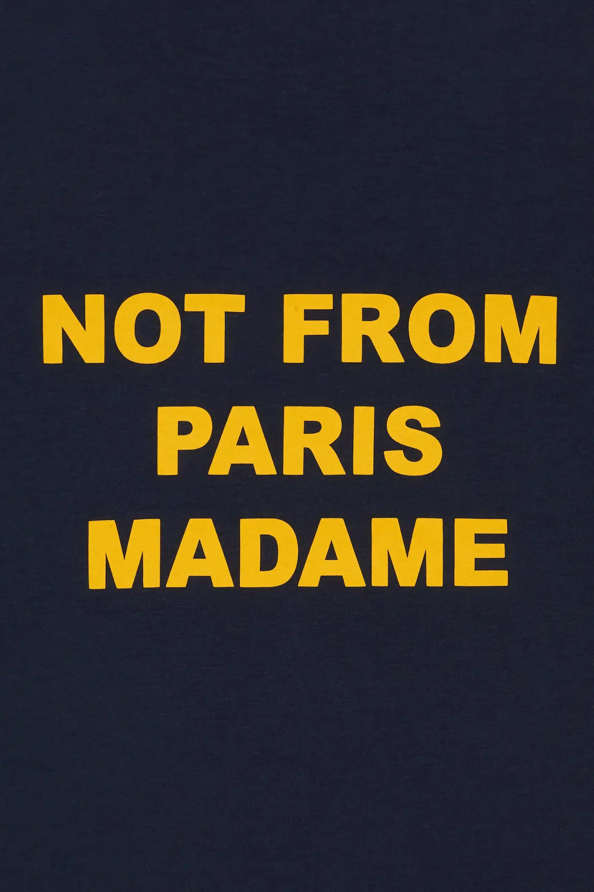 BOLD SLOGAN T-SHIRT - NAVY