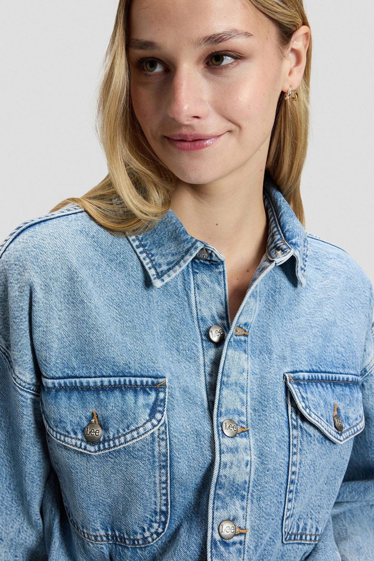 LS JUMPSUIT - DENIMBLAUW