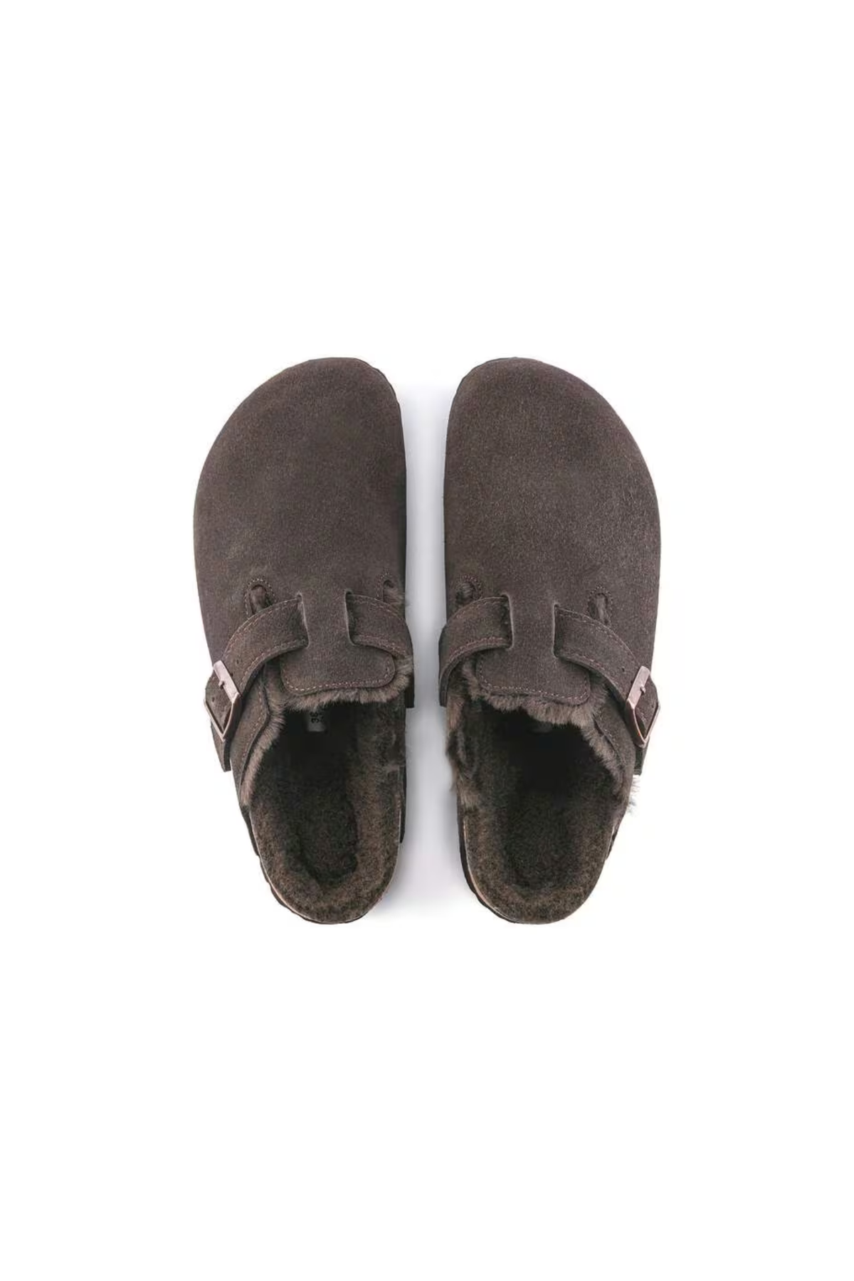 BOSTON VL/SHEARLING DAMES SANDALEN - MOCCA