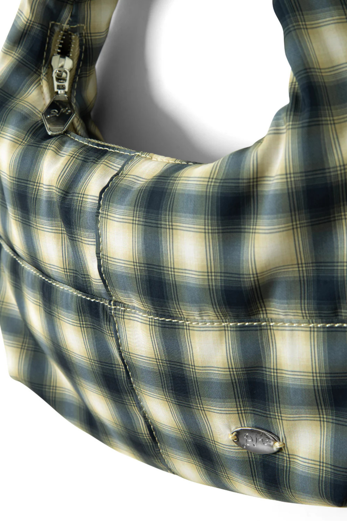 ROO CHECK TIE BAG - CARDAMON CHECK