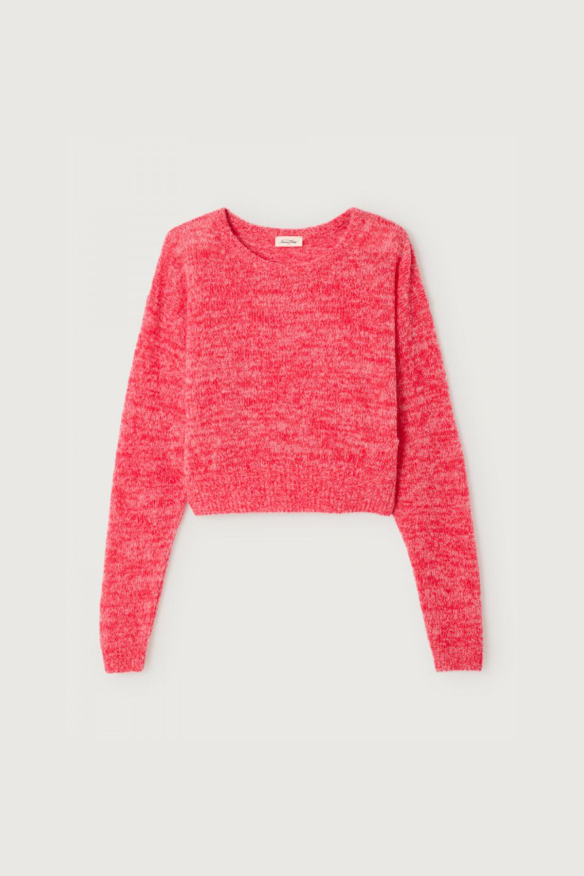 NUGGY SWEATER WOMEN - FLUORESCENT STRAWBERRY MELANGE
